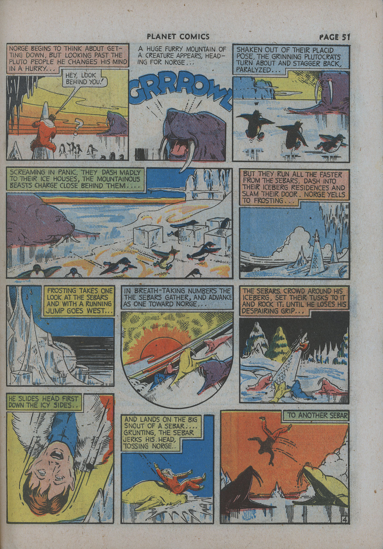 Planet Comics #12 (Fiction House), page 53. Public domain (US).