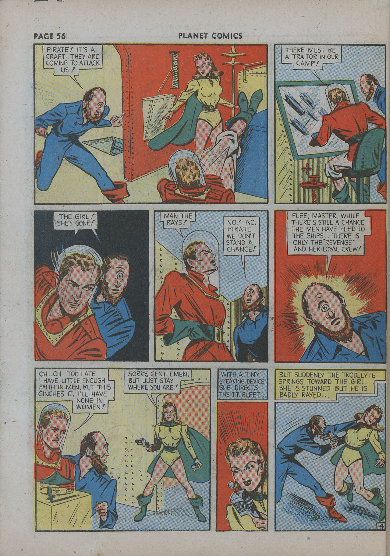Planet Comics #12 (Fiction House), page 58. Public domain (US).