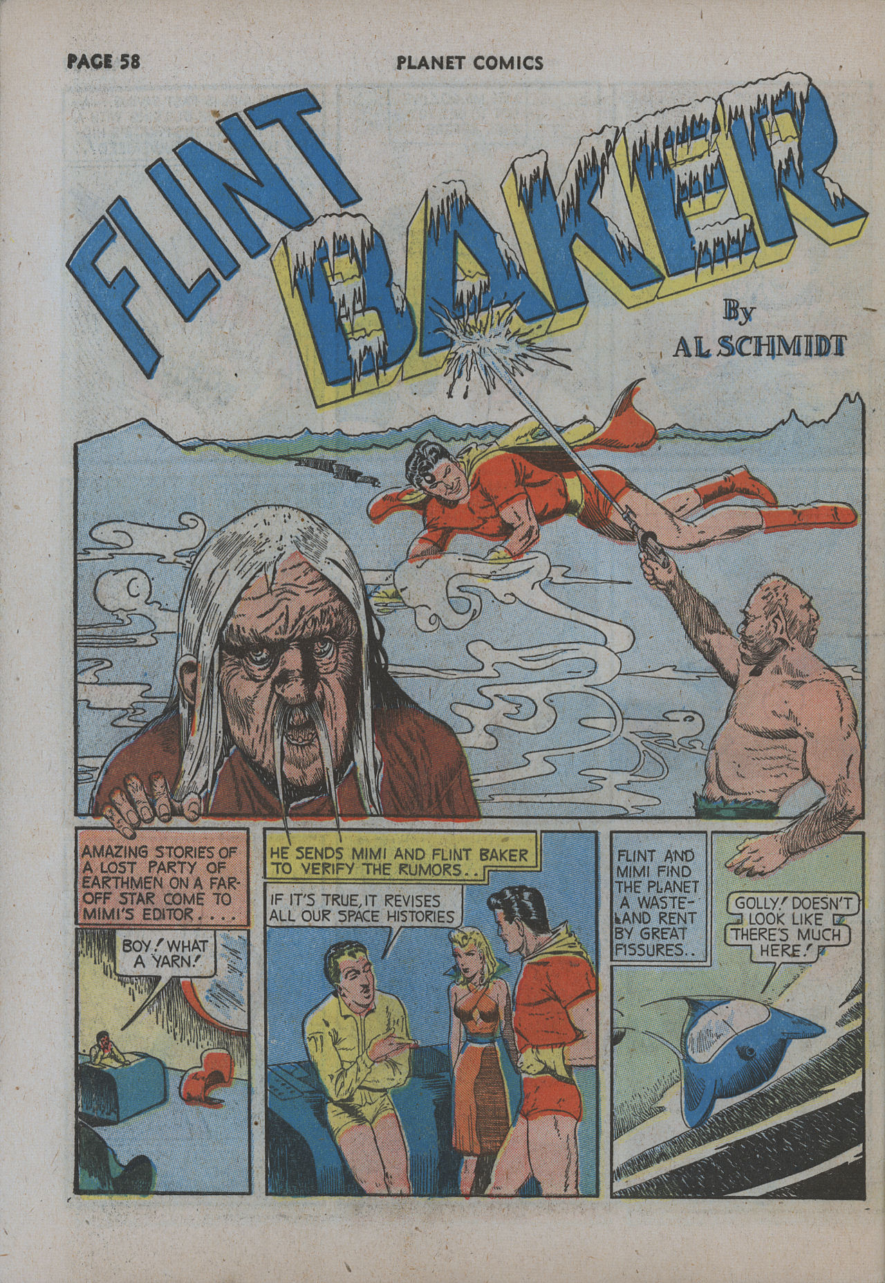 Planet Comics #12 (Fiction House), page 60. Public domain (US).
