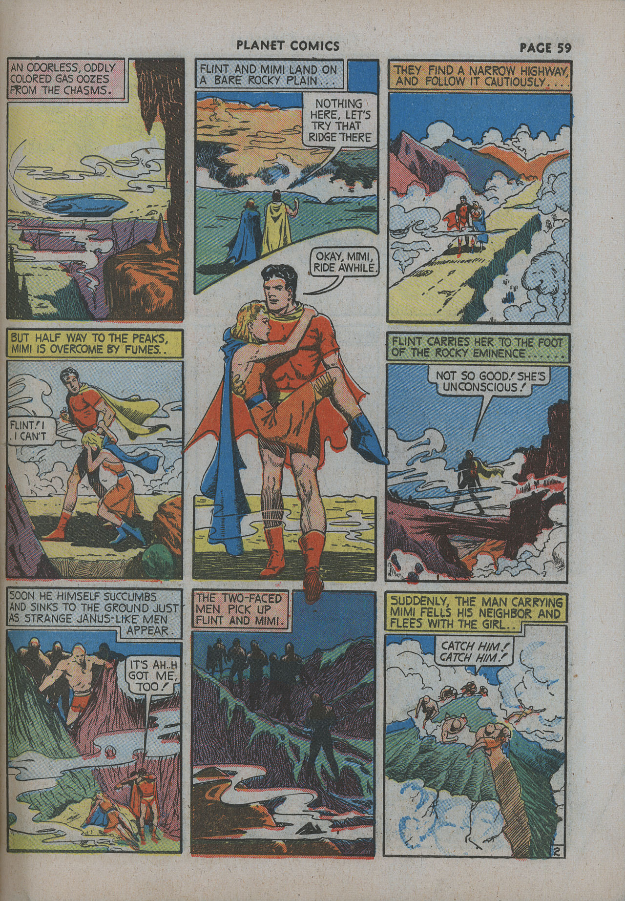 Planet Comics #12 (Fiction House), page 61. Public domain (US).