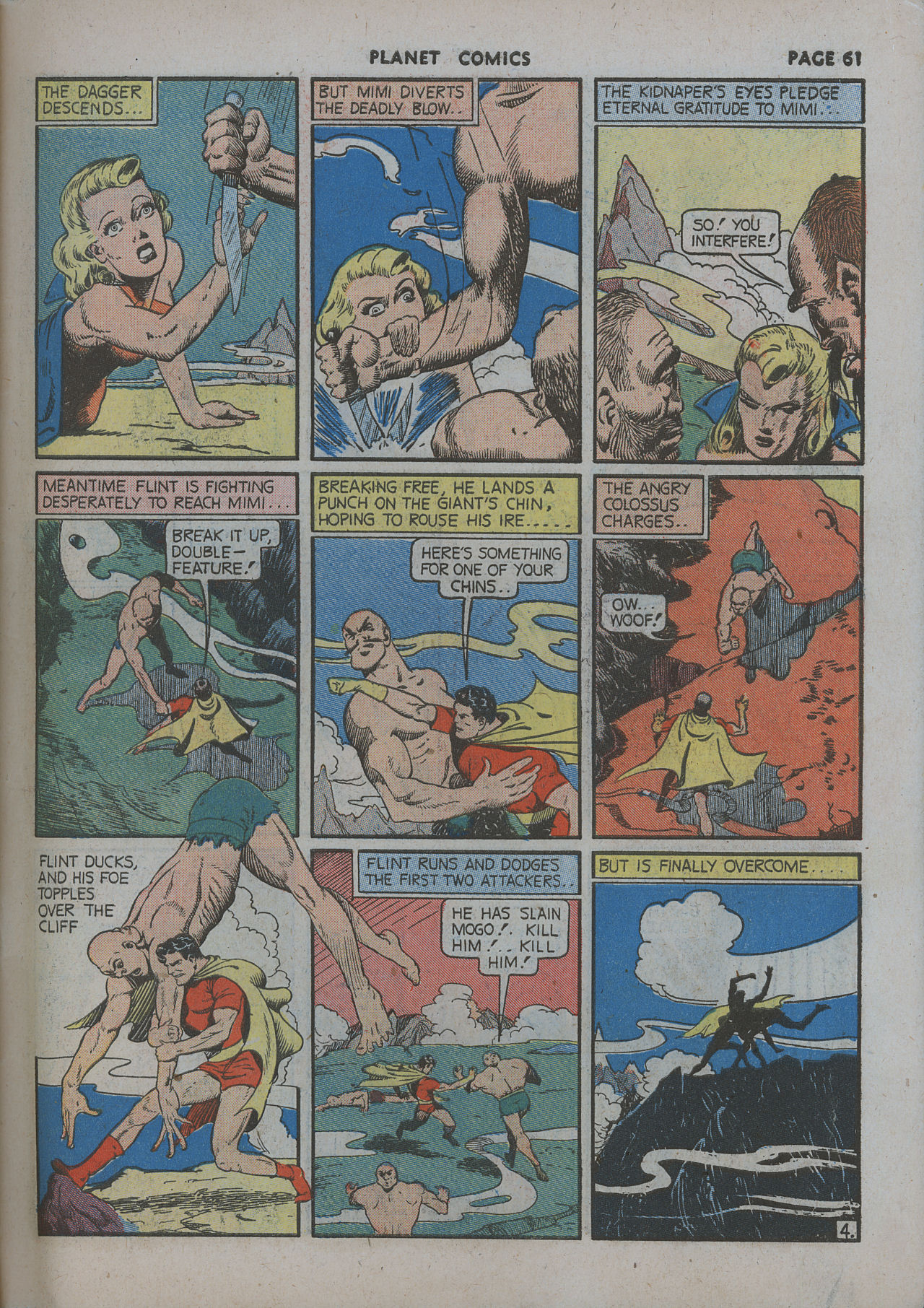 Planet Comics #12 (Fiction House), page 63. Public domain (US).