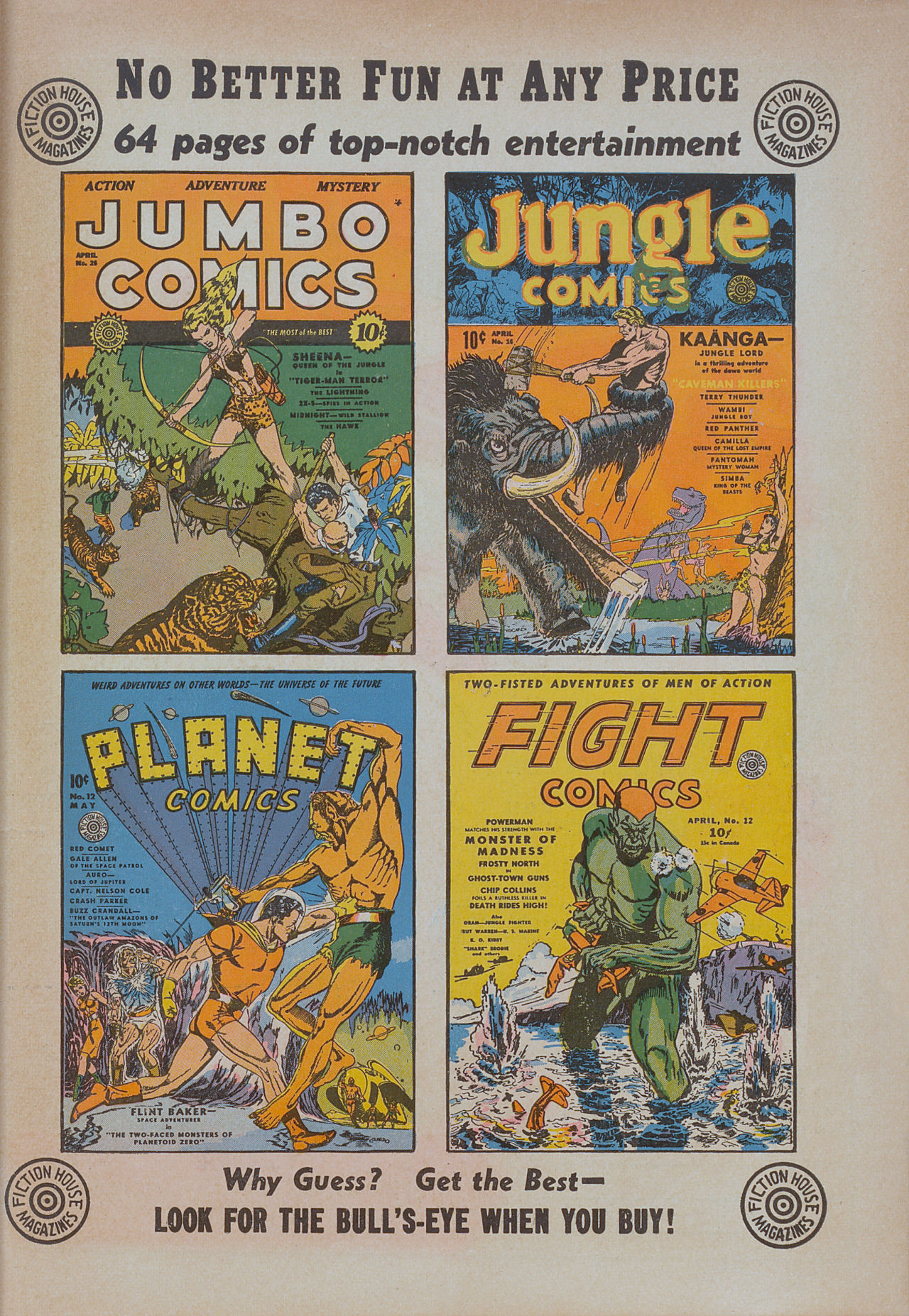 Planet Comics #12 (Fiction House), page 67. Public domain (US).