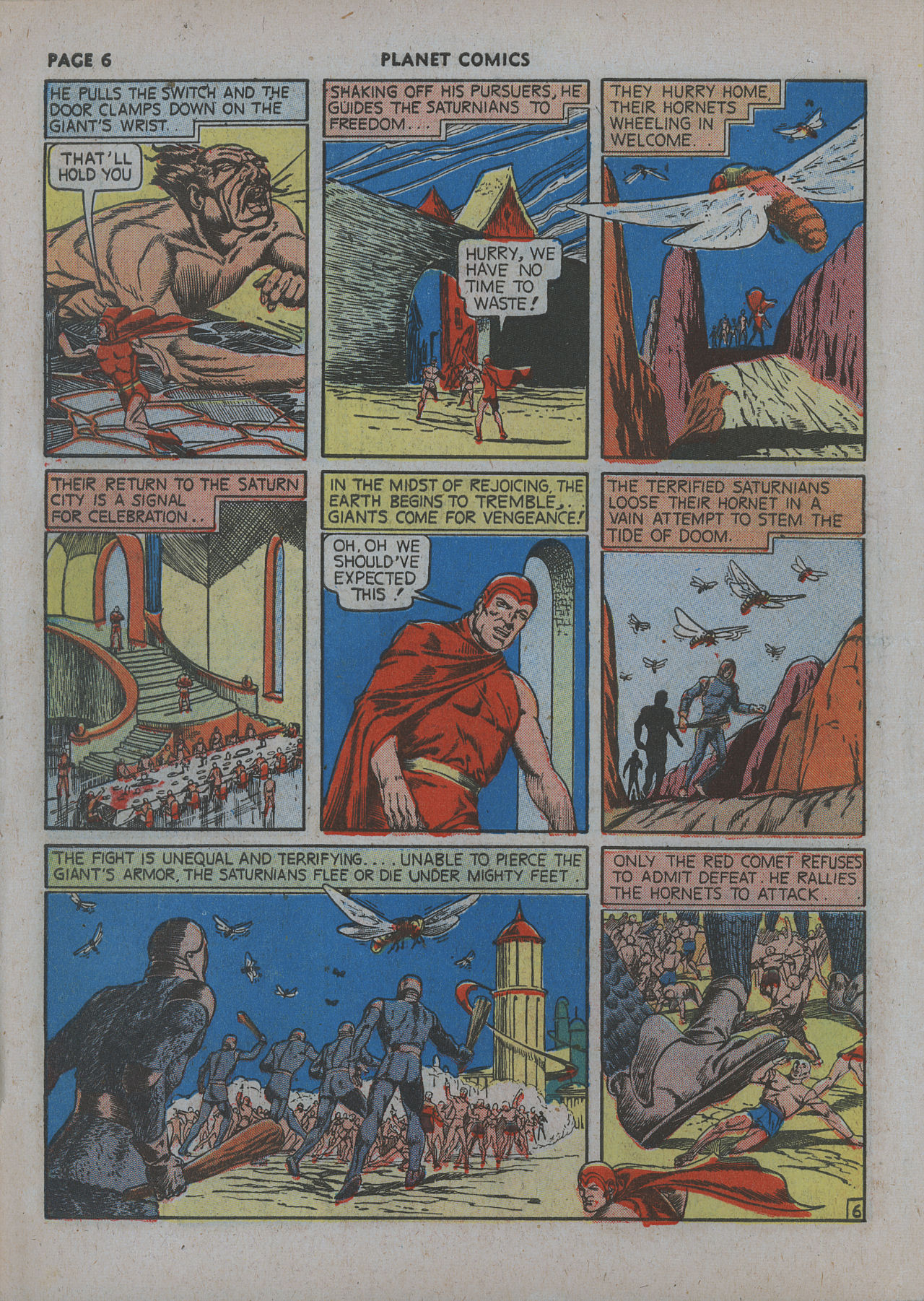 Planet Comics #12 (Fiction House), page 8. Public domain (US).