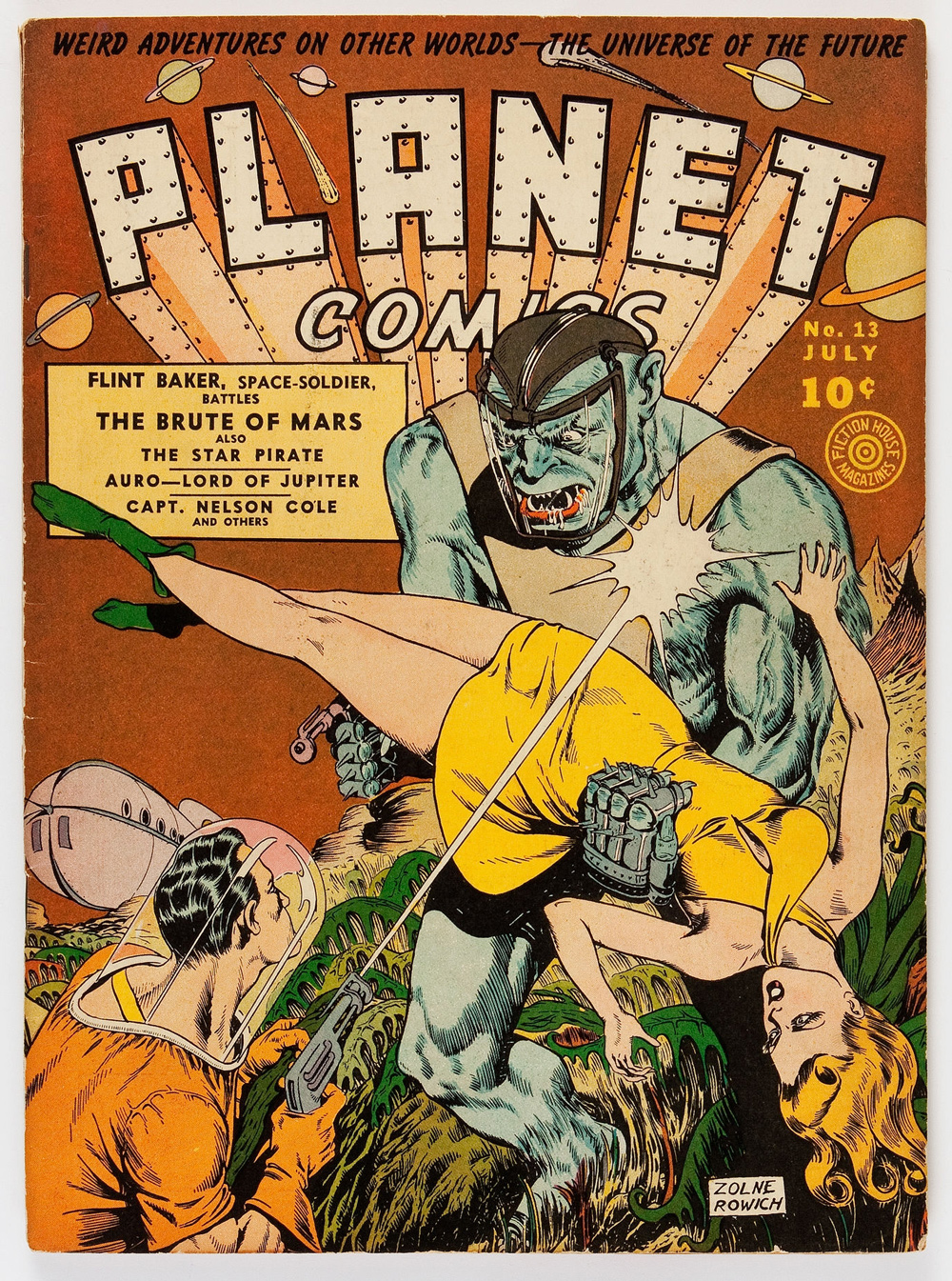 Planet Comics #13 (Fiction House), page 2. Public domain (US).