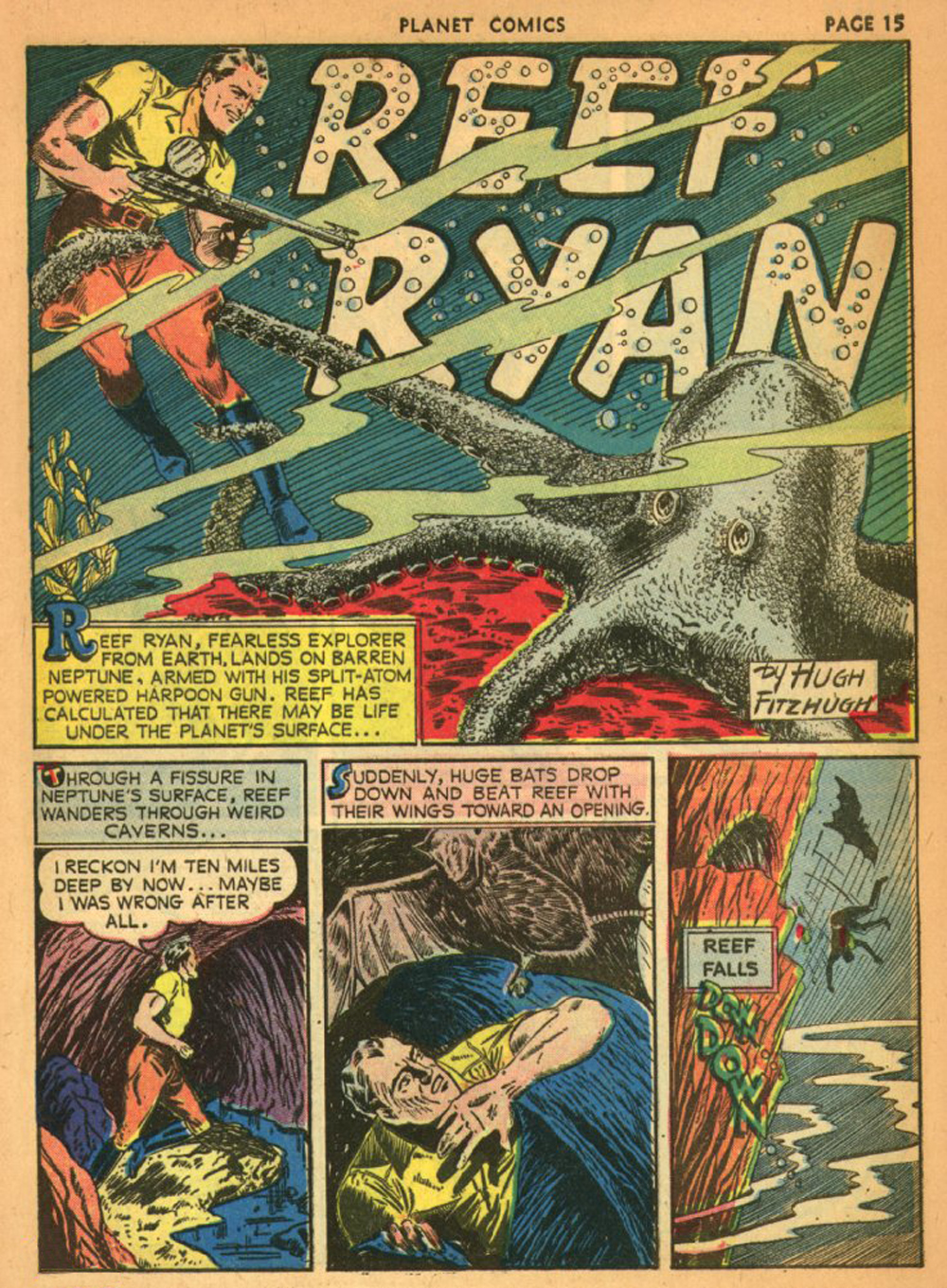Planet Comics #13 (Fiction House), page 18. Public domain (US).