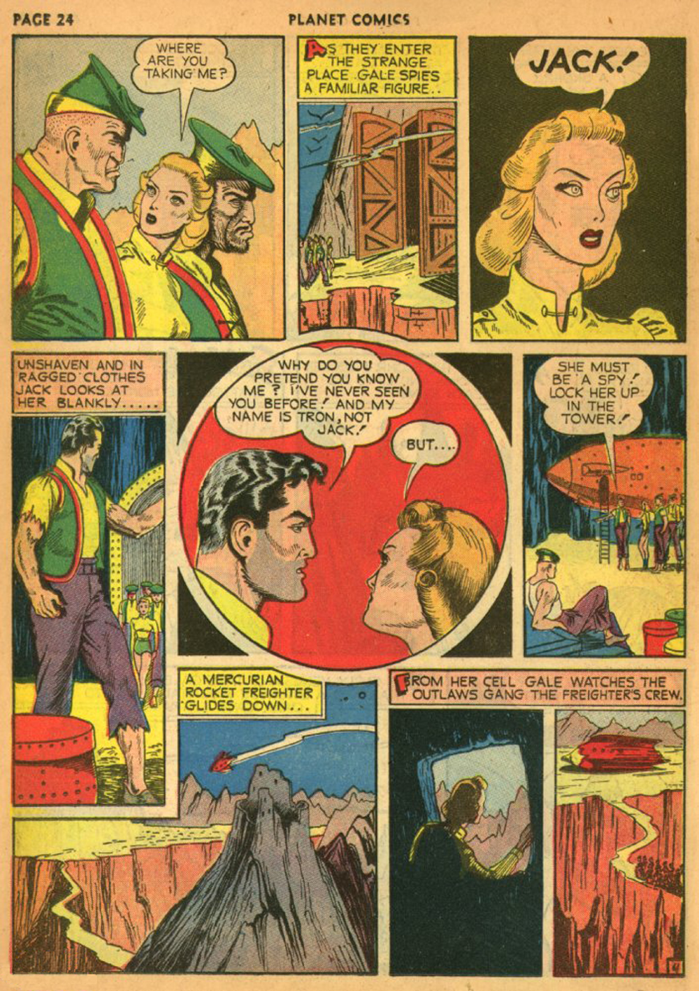 Planet Comics #13 (Fiction House), page 27. Public domain (US).