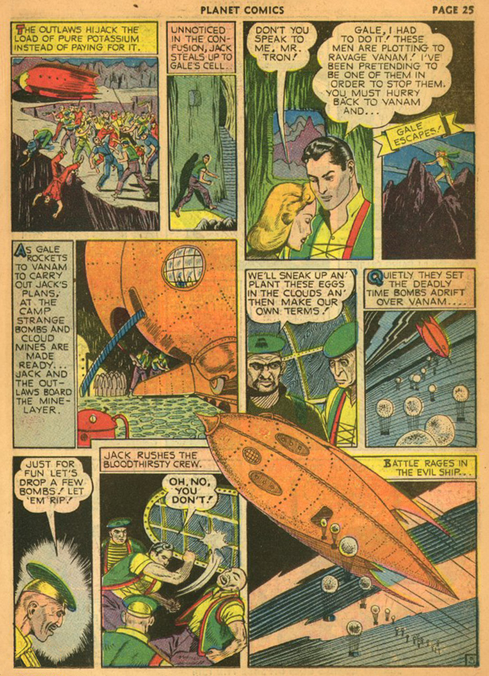 Planet Comics #13 (Fiction House), page 28. Public domain (US).