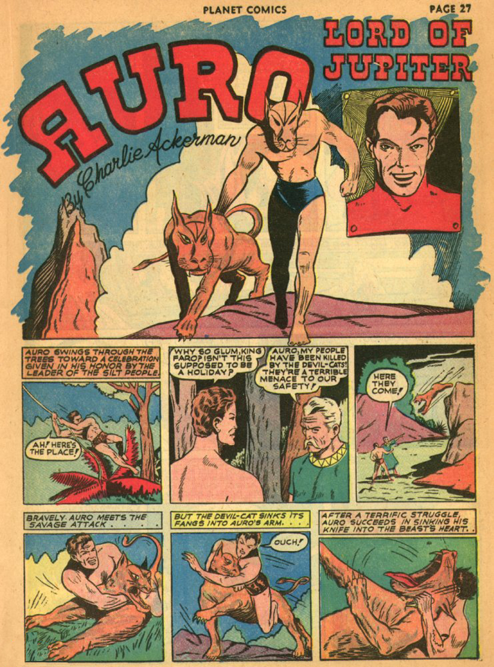 Planet Comics #13 (Fiction House), page 30. Public domain (US).