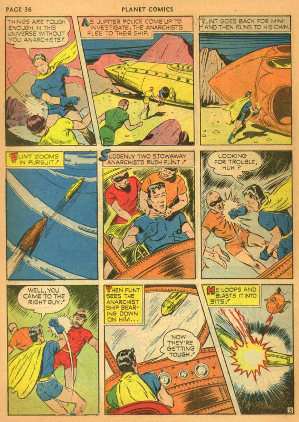 Planet Comics #13 (Fiction House), page 39. Public domain (US).