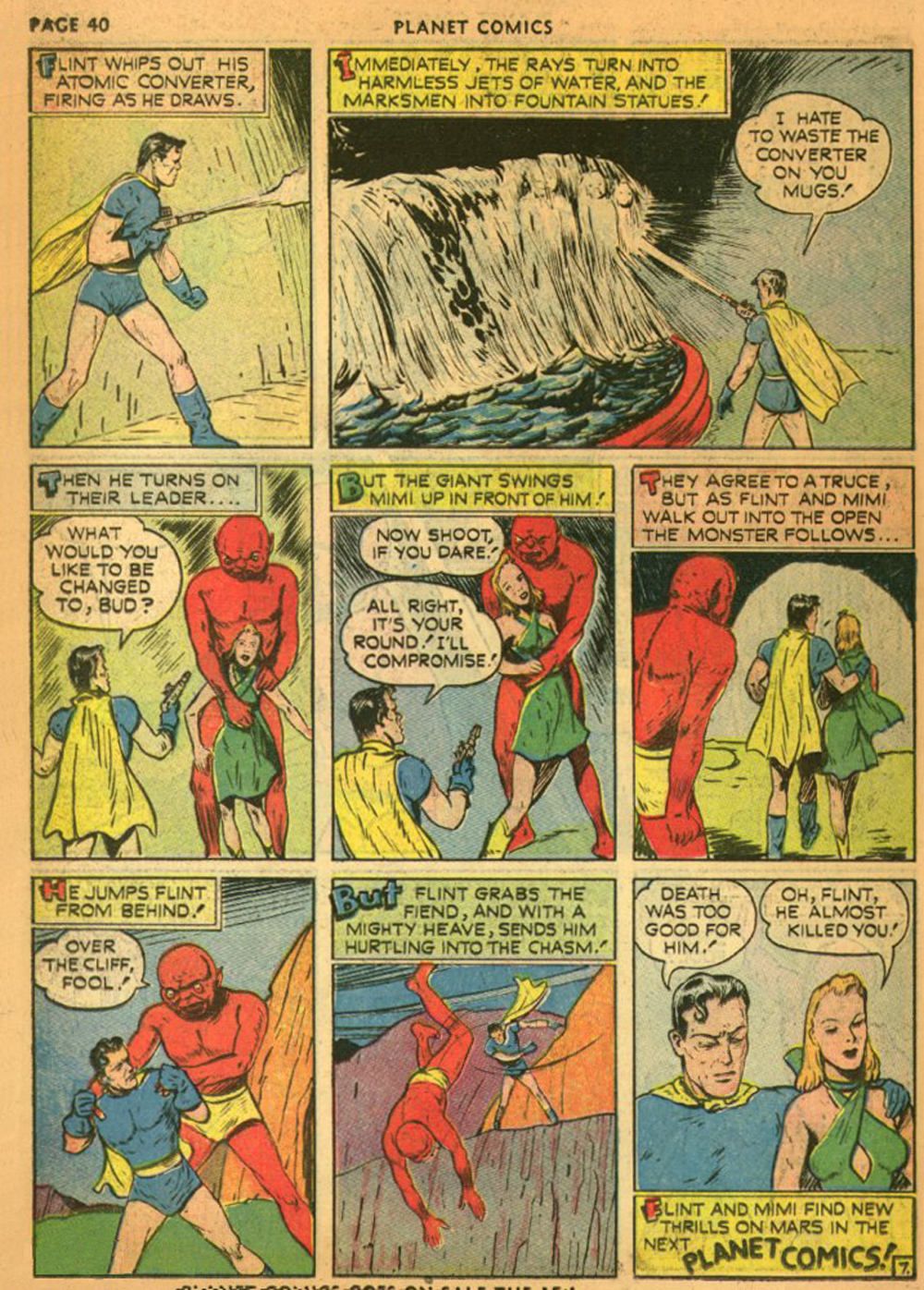 Planet Comics #13 (Fiction House), page 43. Public domain (US).