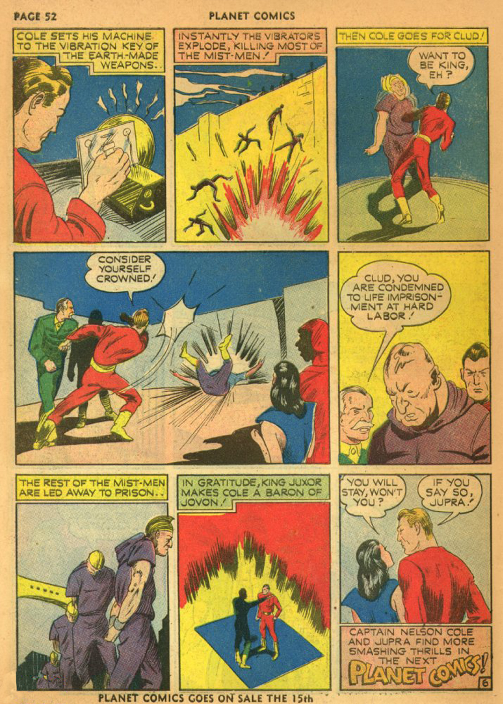 Planet Comics #13 (Fiction House), page 55. Public domain (US).