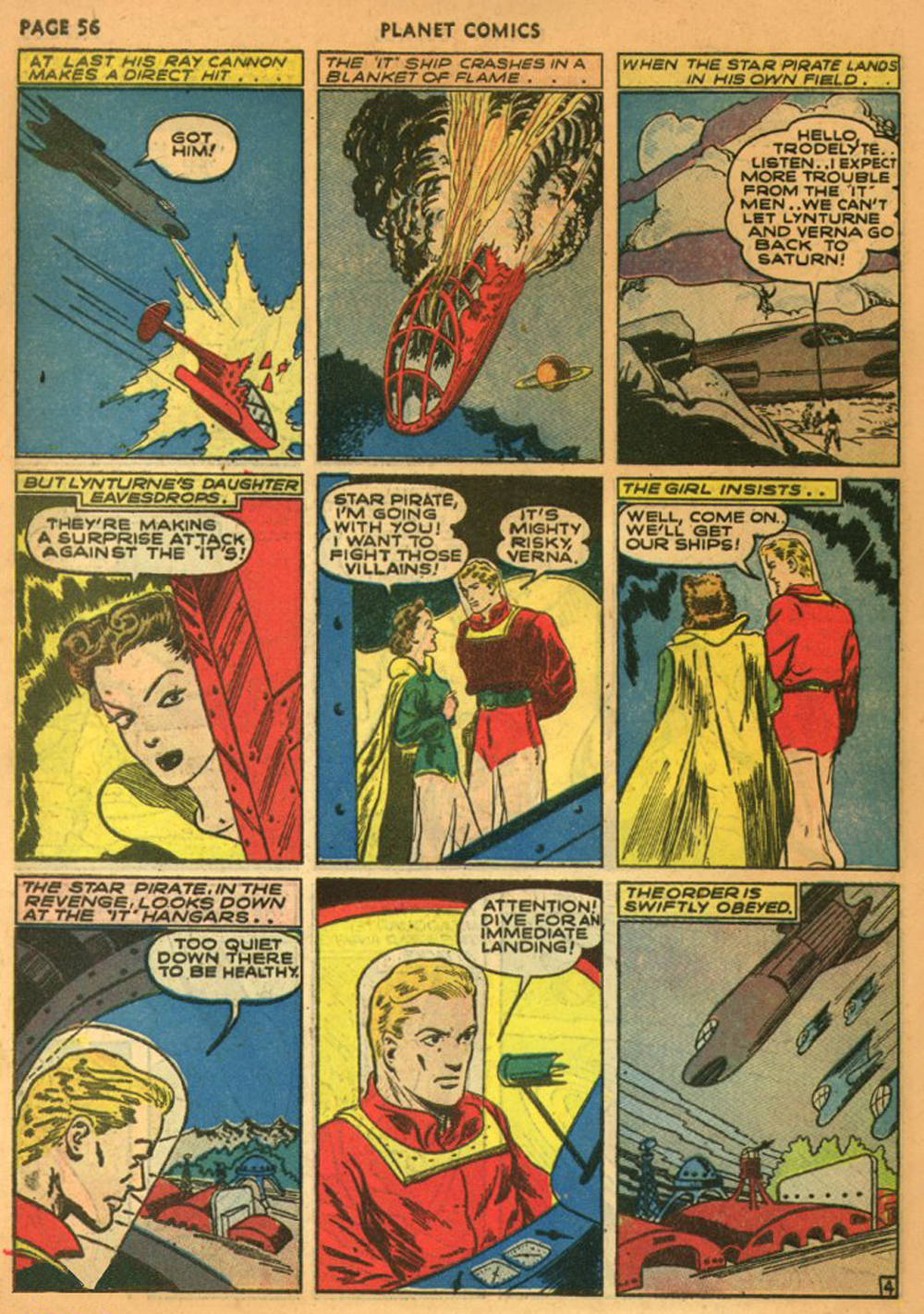 Planet Comics #13 (Fiction House), page 59. Public domain (US).