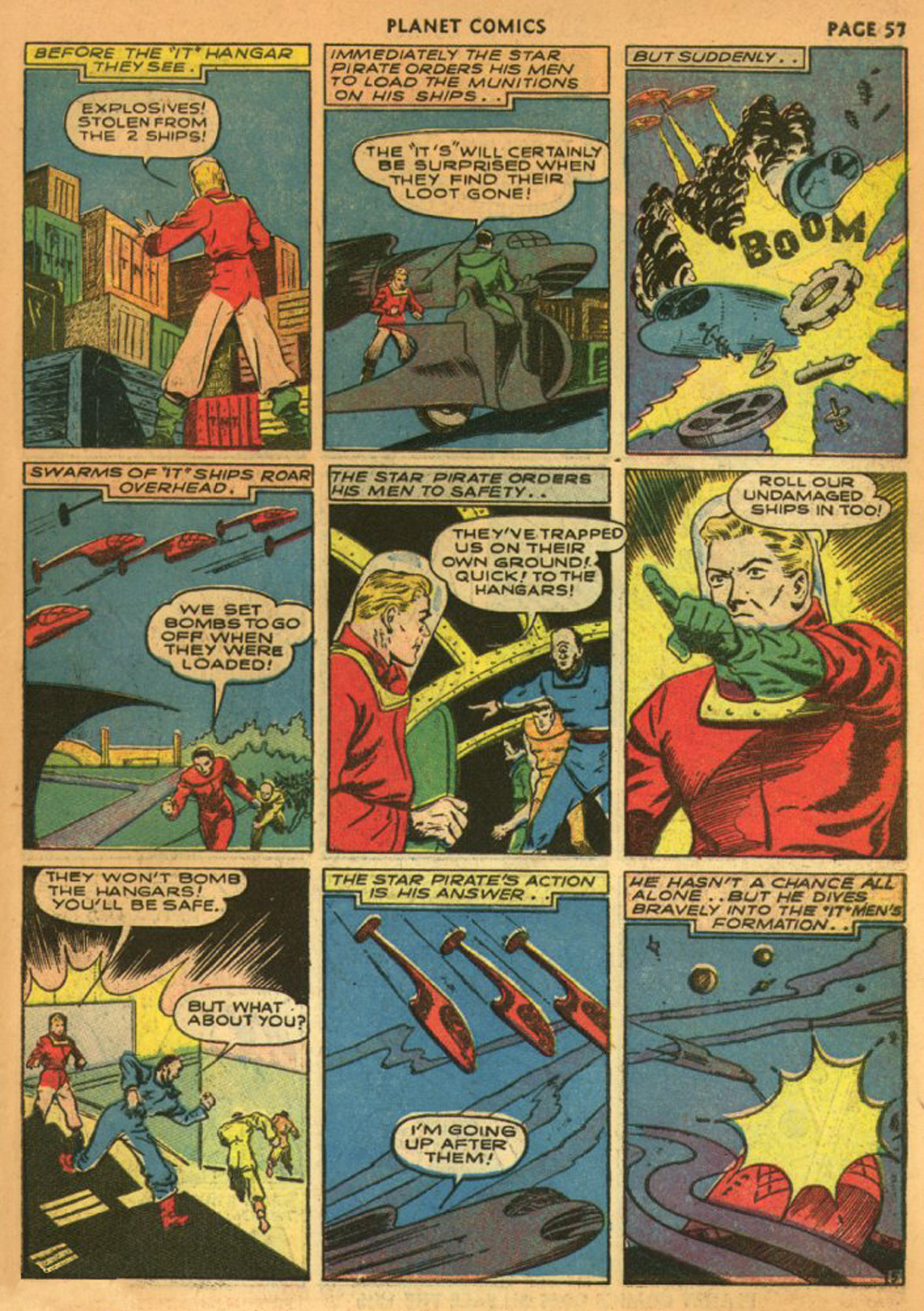 Planet Comics #13 (Fiction House), page 60. Public domain (US).