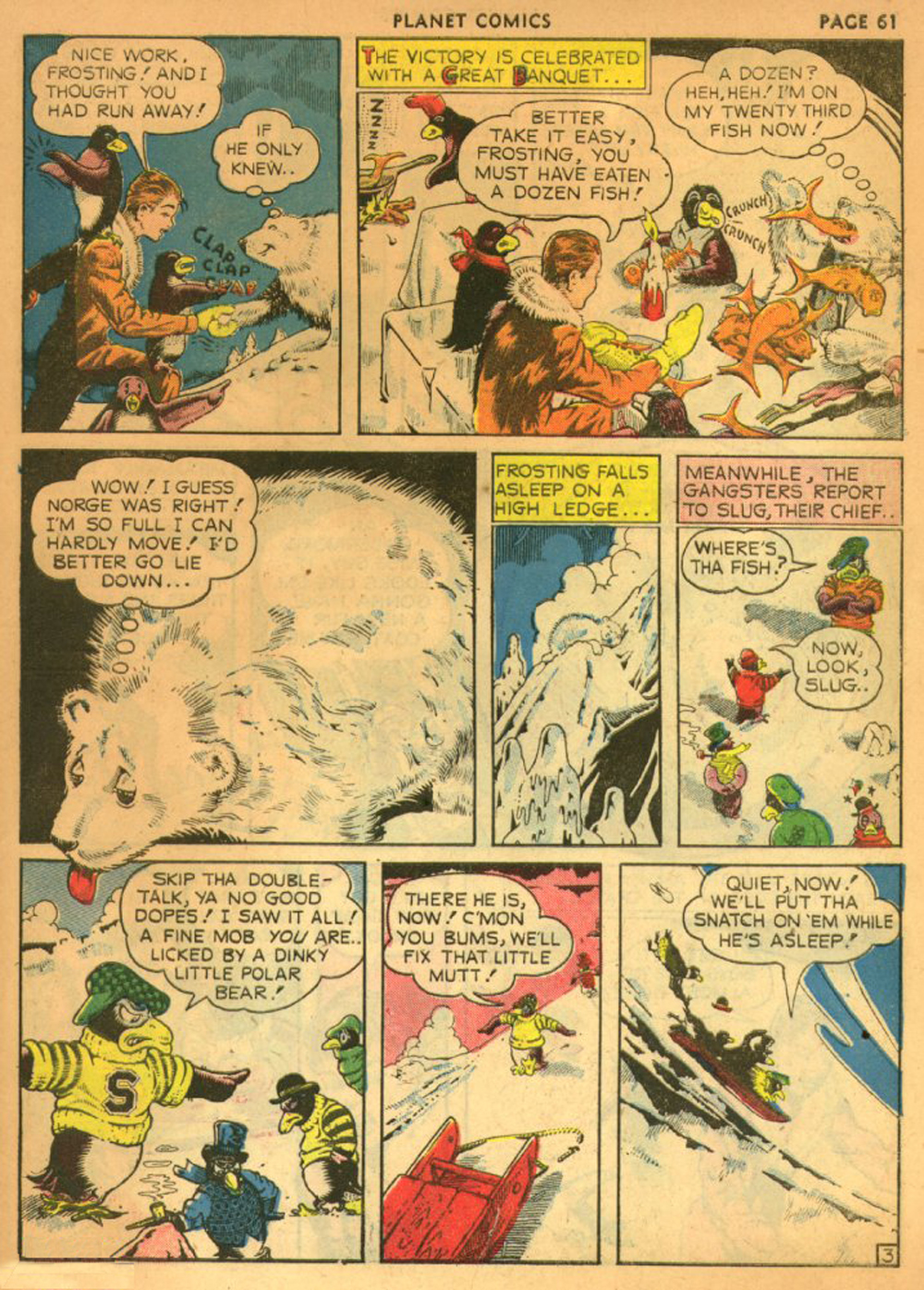 Planet Comics #13 (Fiction House), page 64. Public domain (US).