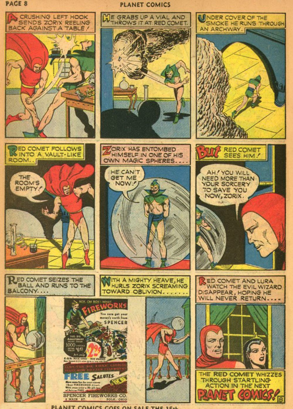Planet Comics #13 (Fiction House), page 11. Public domain (US).