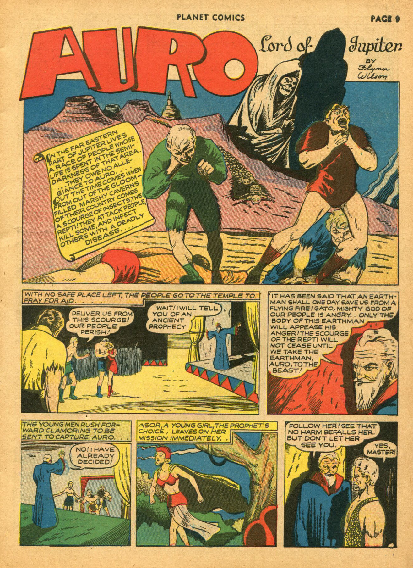 Planet Comics #14 (Fiction House), page 11. Public domain (US).
