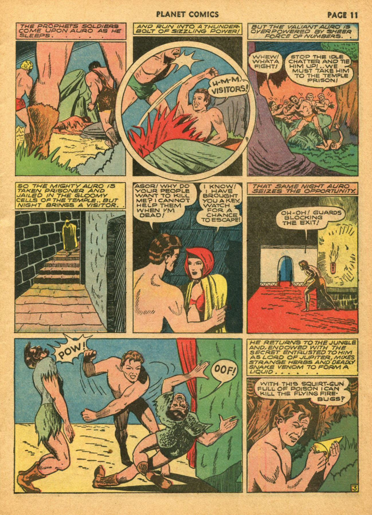 Planet Comics #14 (Fiction House), page 13. Public domain (US).