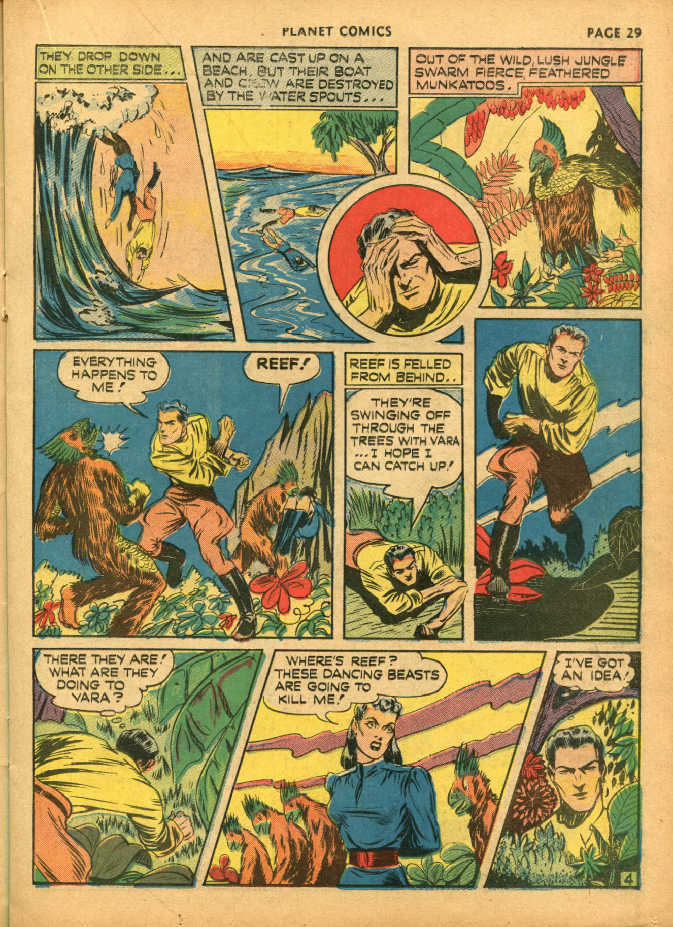 Planet Comics #14 (Fiction House), page 31. Public domain (US).