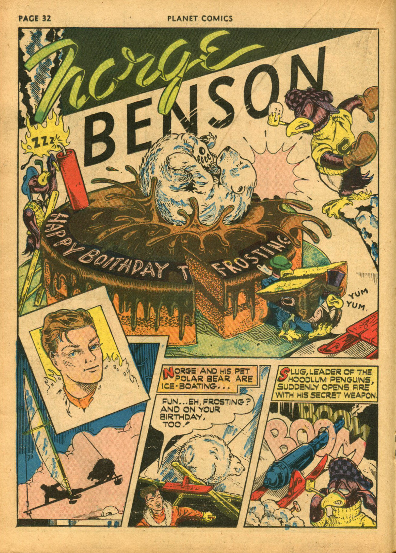 Planet Comics #14 (Fiction House), page 34. Public domain (US).