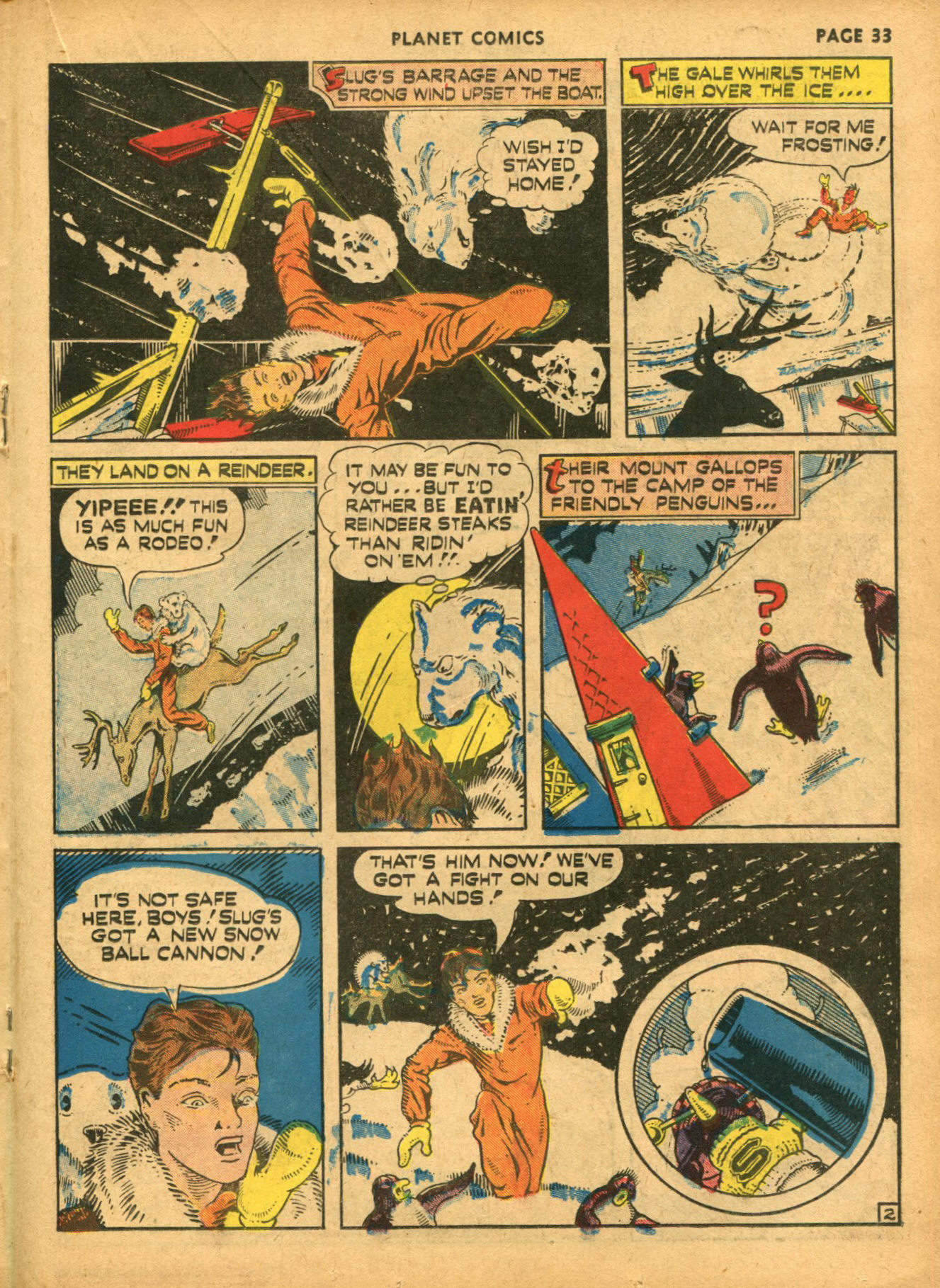 Planet Comics #14 (Fiction House), page 35. Public domain (US).