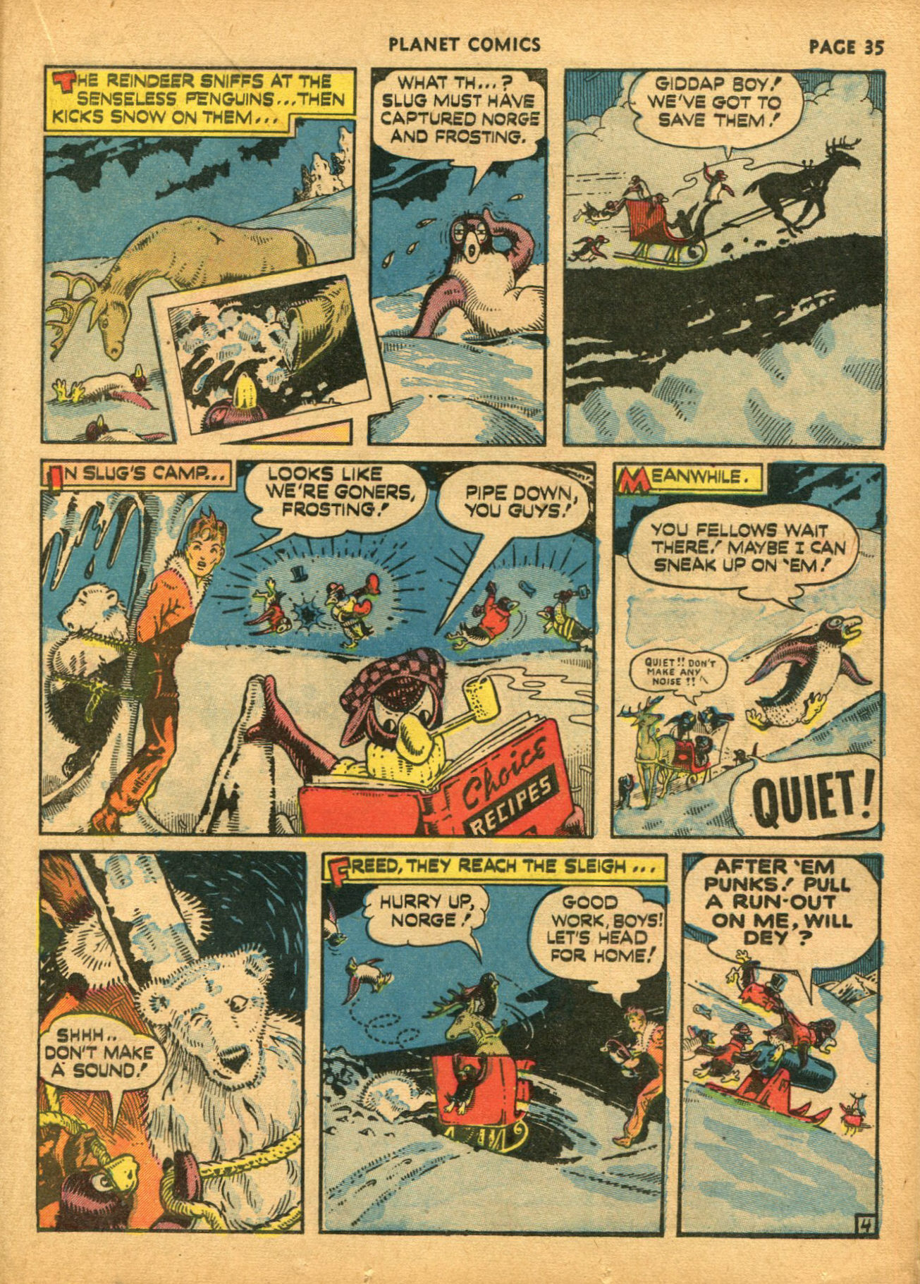 Planet Comics #14 (Fiction House), page 37. Public domain (US).