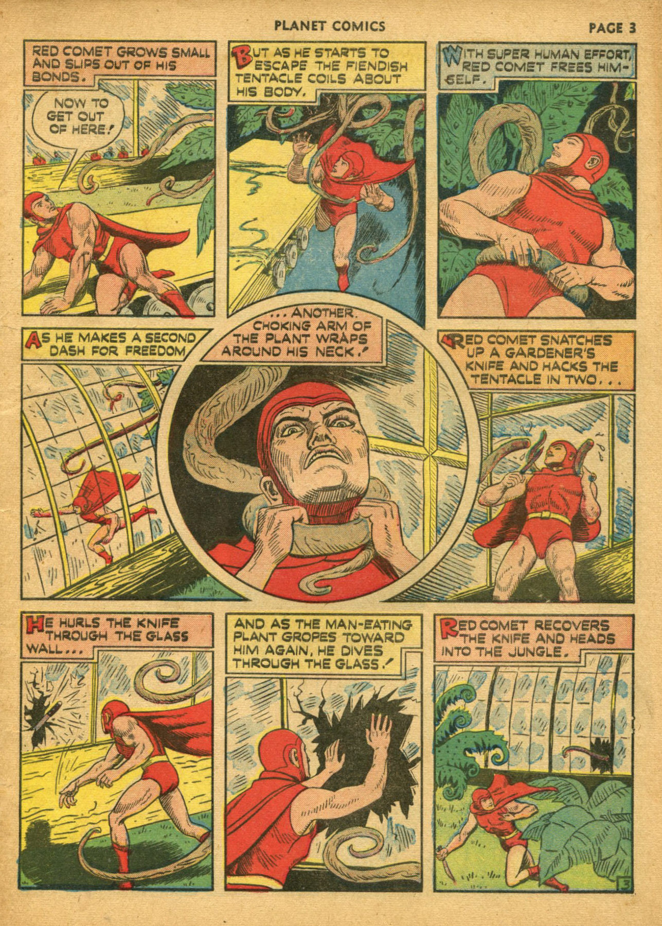 Planet Comics #14 (Fiction House), page 5. Public domain (US).