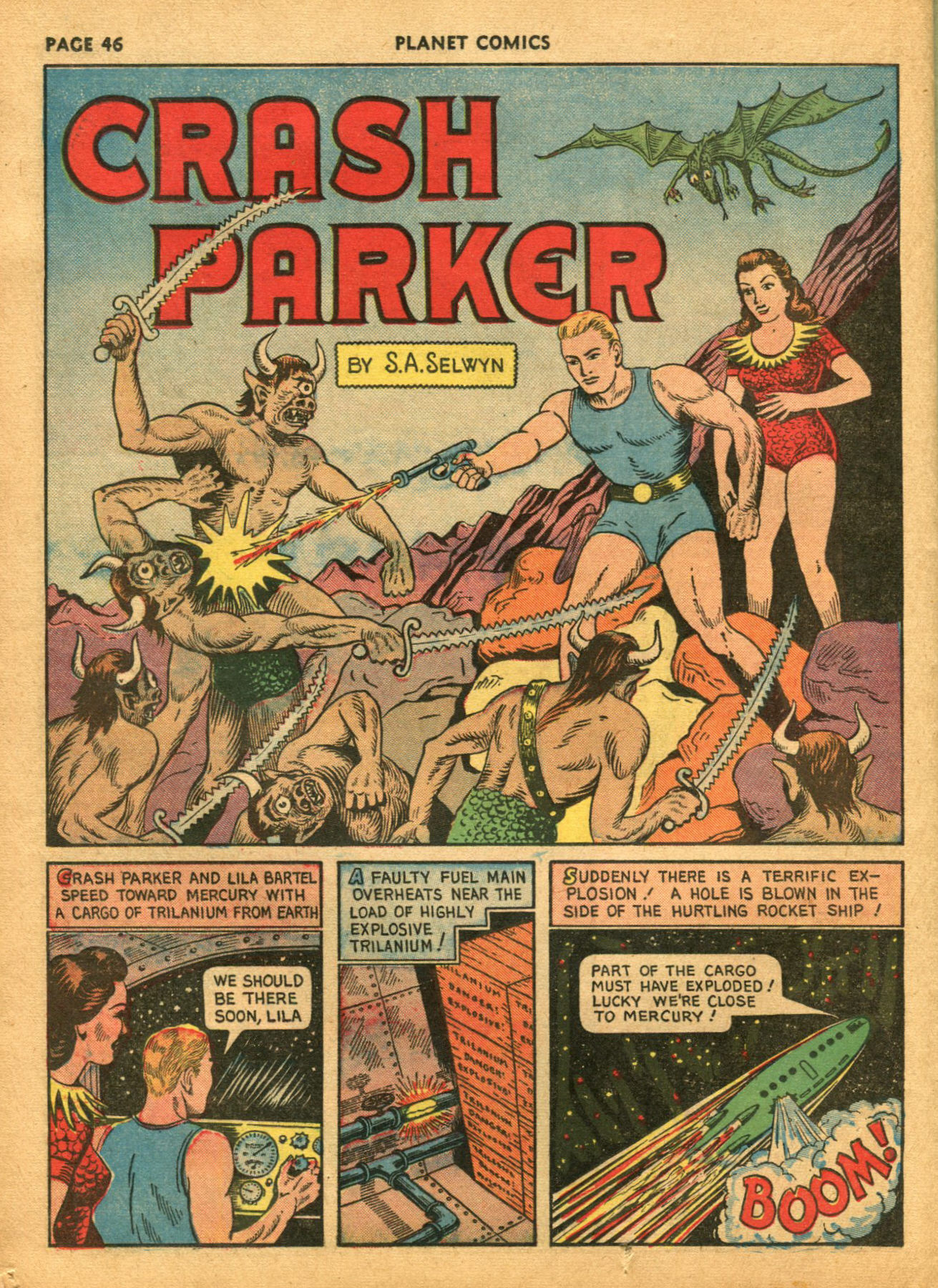 Planet Comics #14 (Fiction House), page 48. Public domain (US).