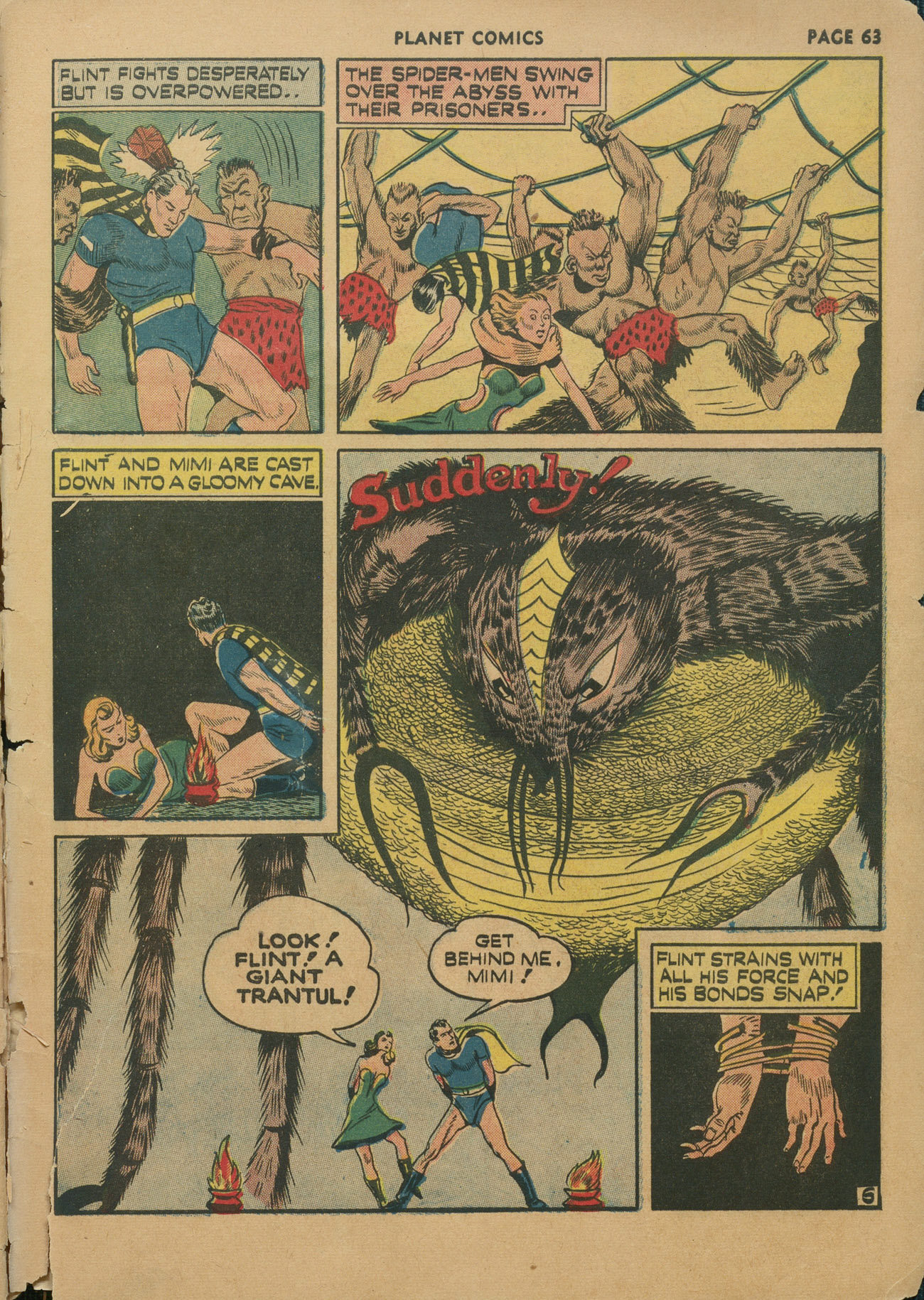 Planet Comics #14 (Fiction House), page 65. Public domain (US).