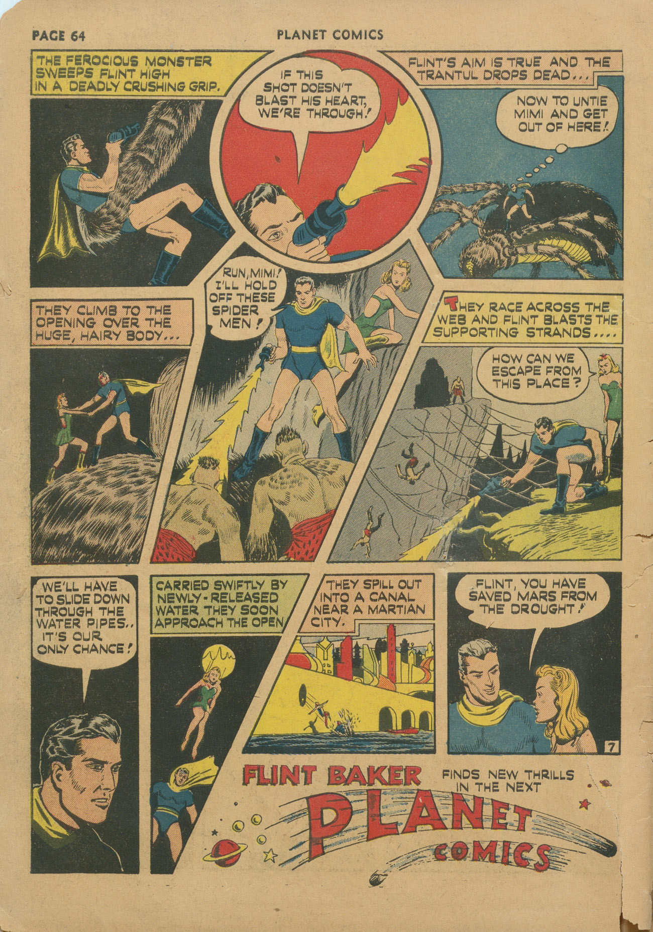 Planet Comics #14 (Fiction House), page 66. Public domain (US).