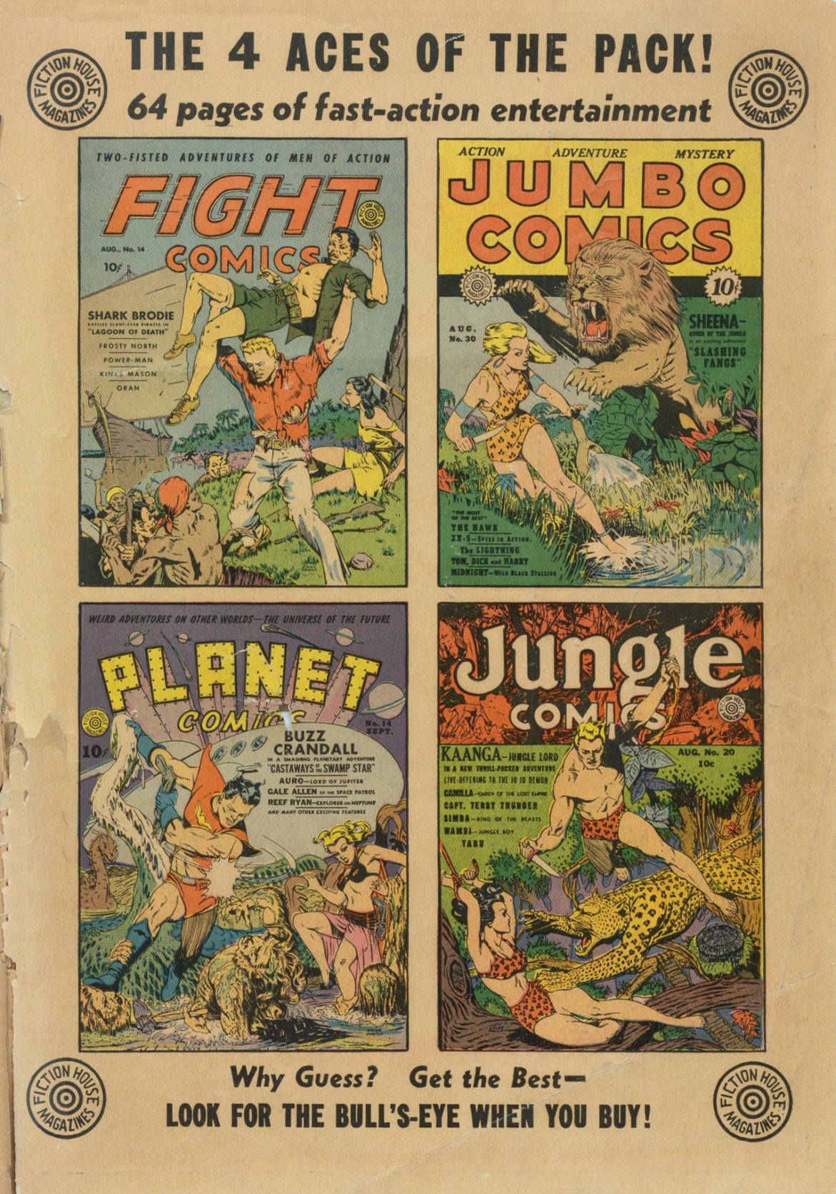 Planet Comics #14 (Fiction House), page 67. Public domain (US).