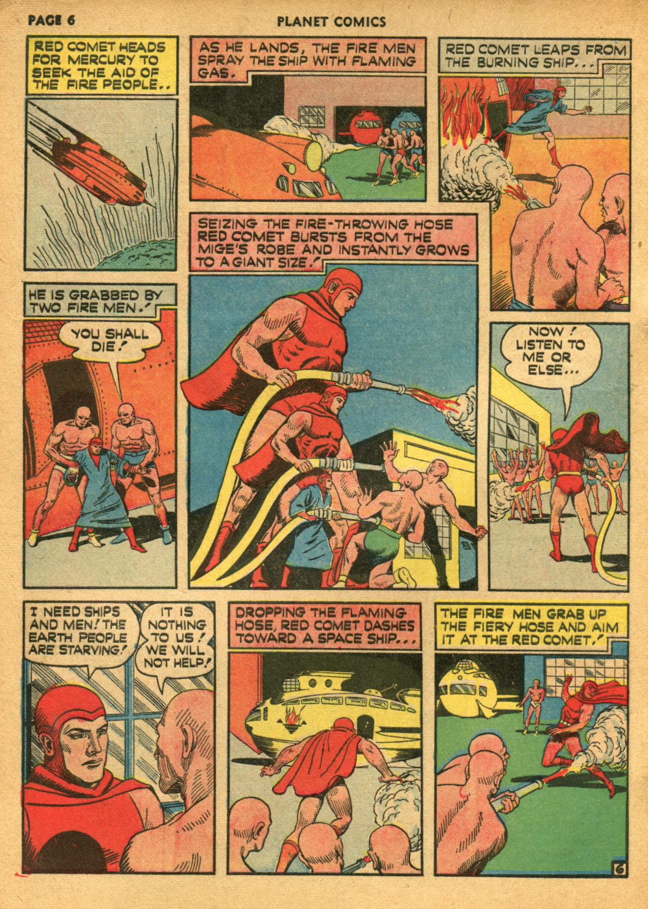 Planet Comics #14 (Fiction House), page 8. Public domain (US).