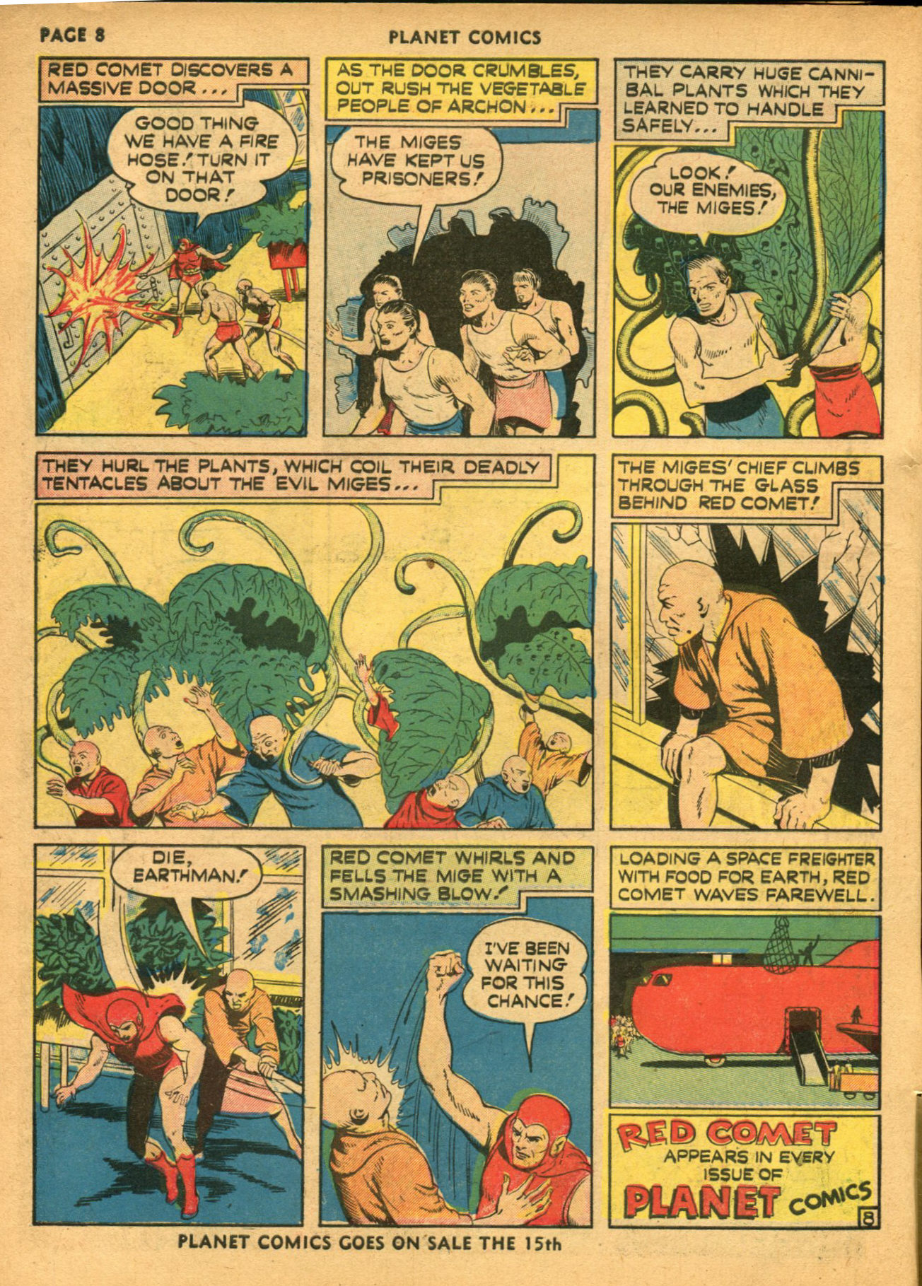 Planet Comics #14 (Fiction House), page 10. Public domain (US).