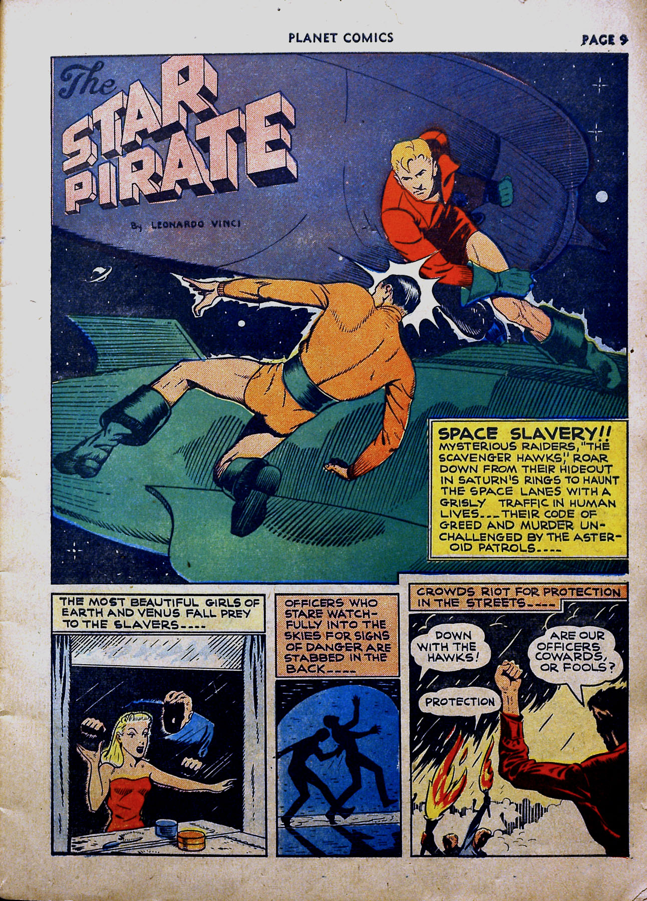 Planet Comics #16 (Fiction House), page 11. Public domain (US).