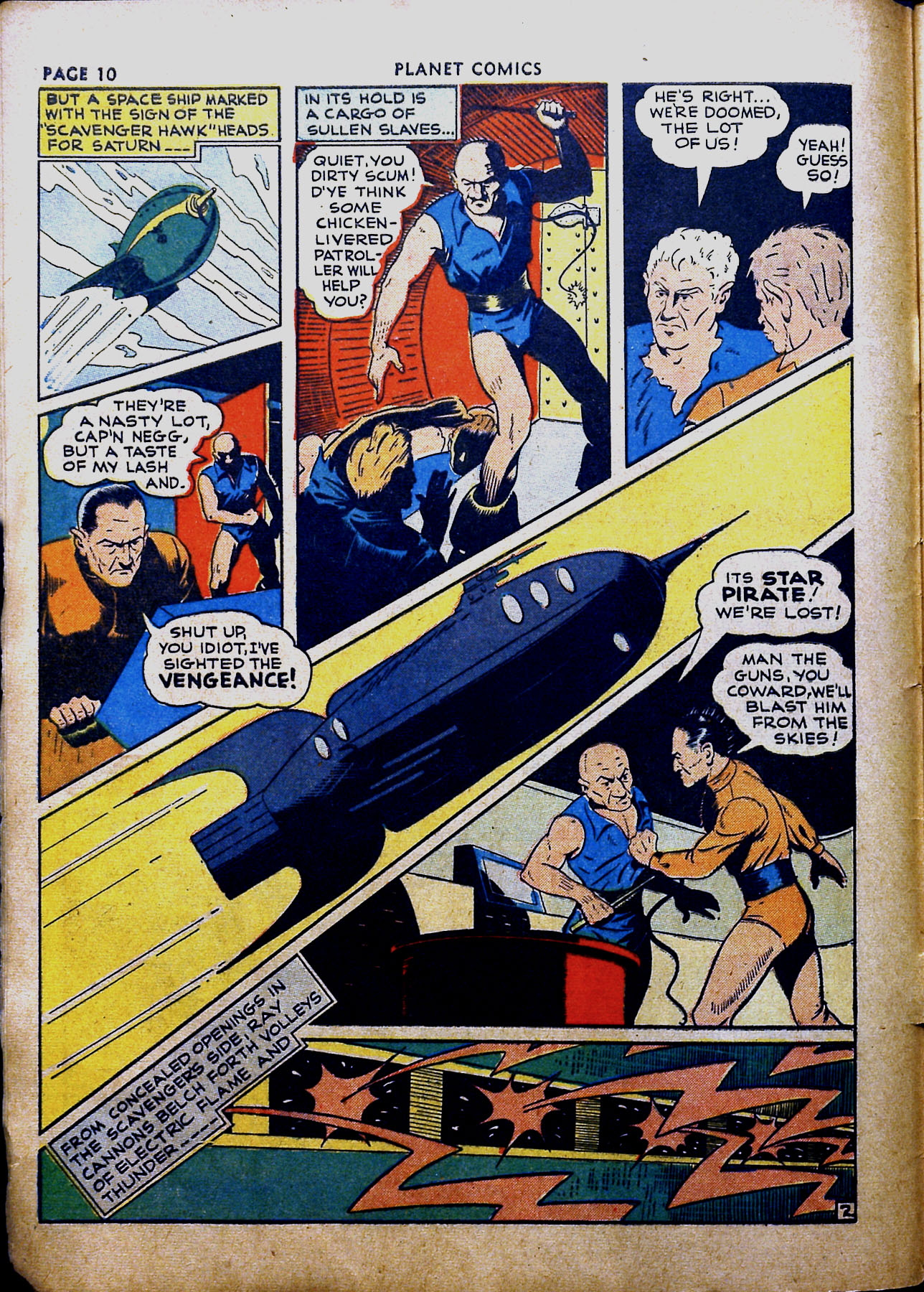 Planet Comics #16 (Fiction House), page 12. Public domain (US).