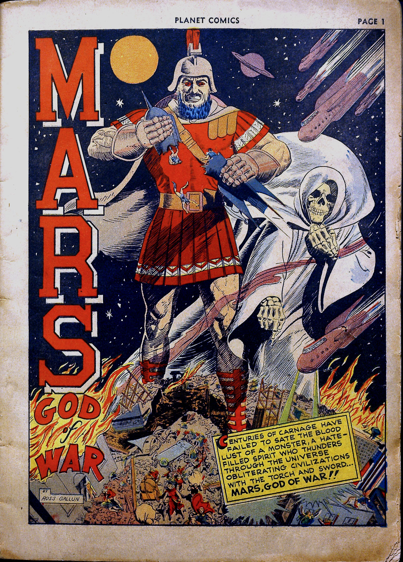 Planet Comics #16 (Fiction House), page 3. Public domain (US).