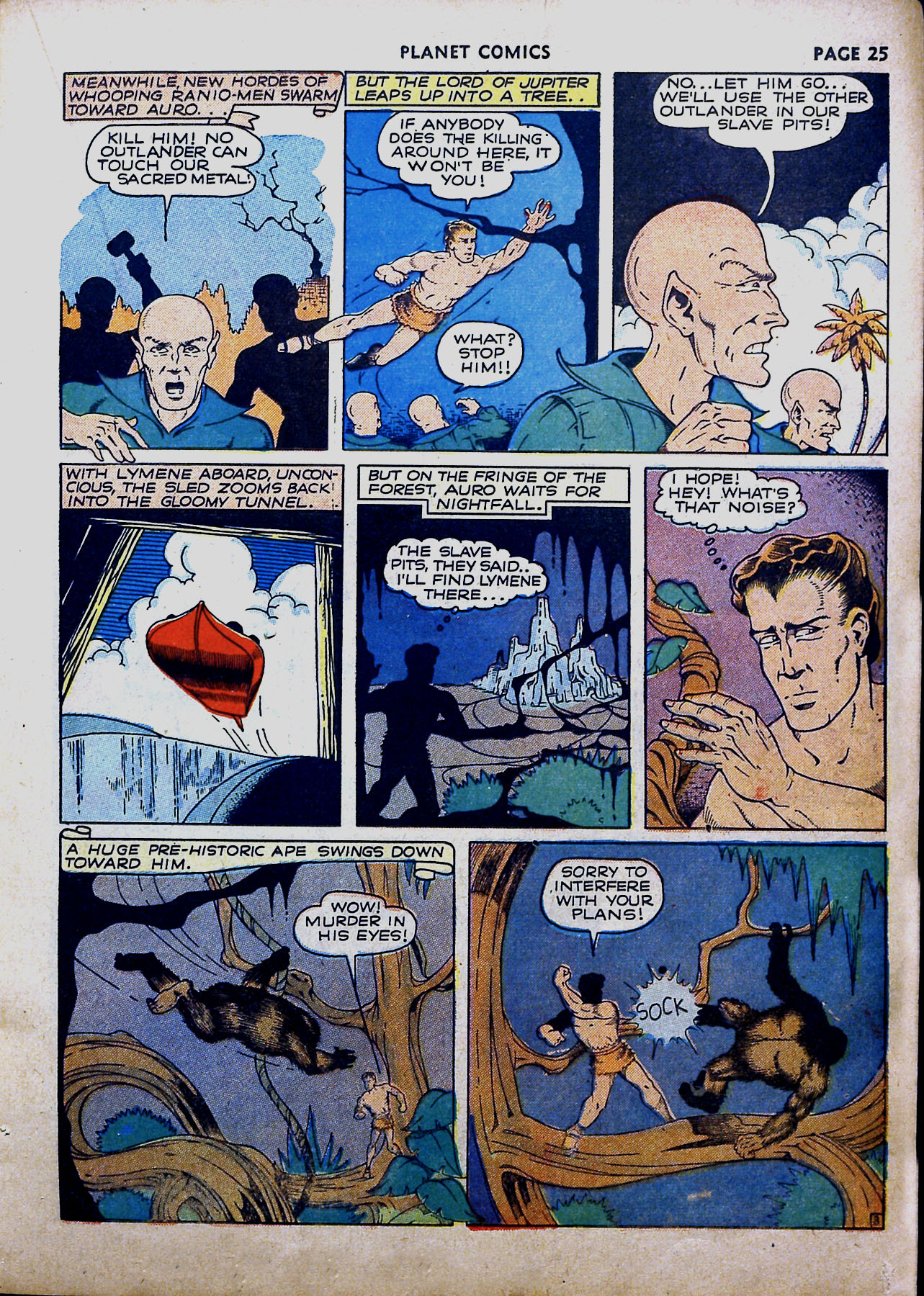 Planet Comics #16 (Fiction House), page 27. Public domain (US).