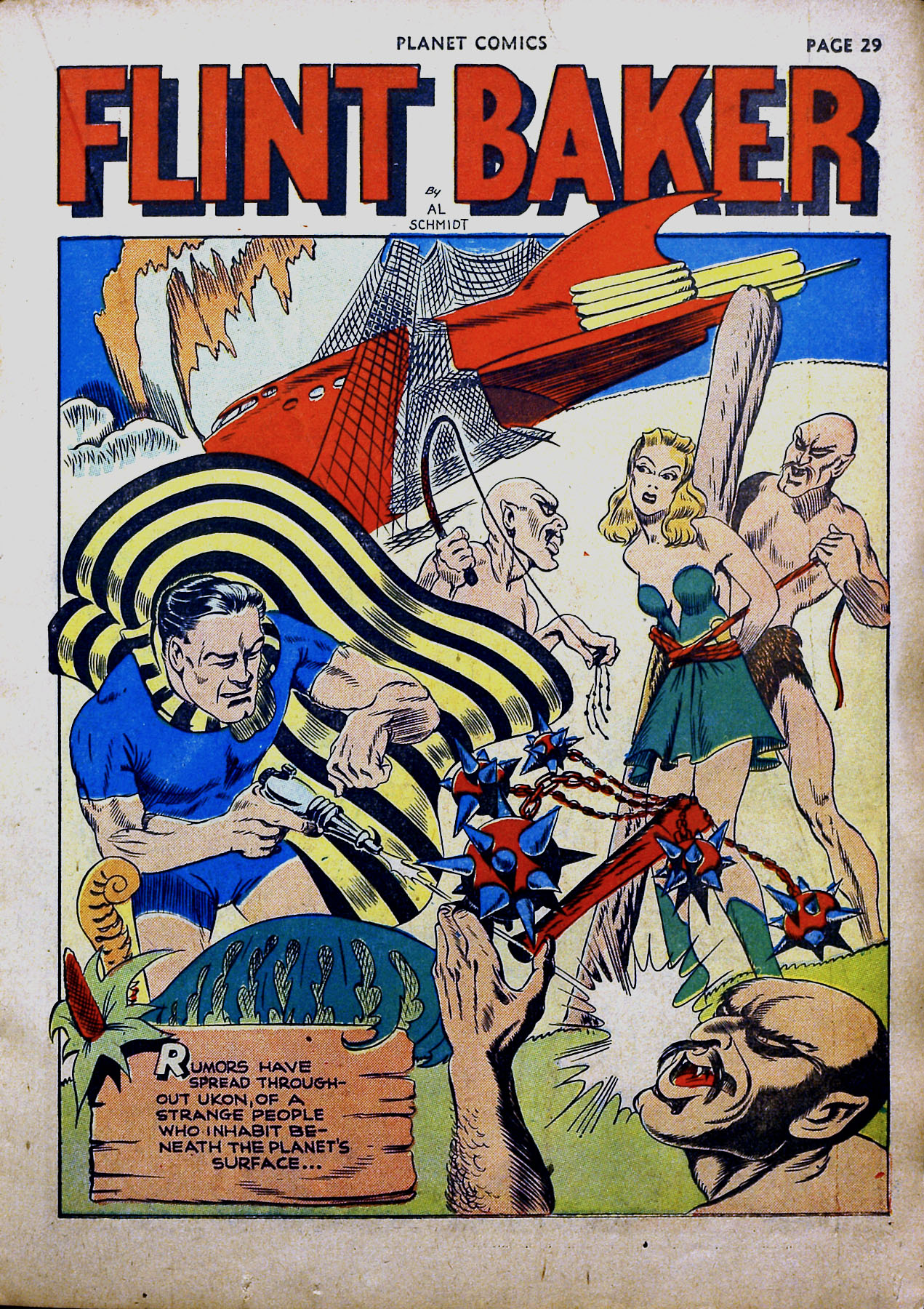 Planet Comics #16 (Fiction House), page 31. Public domain (US).