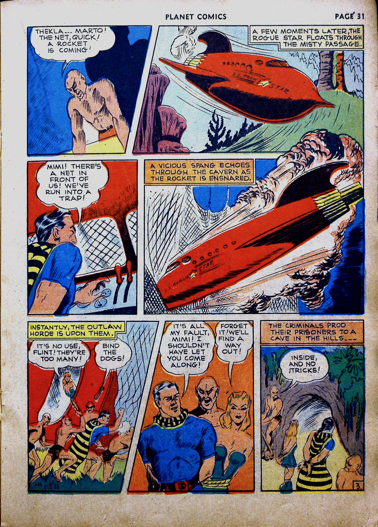 Planet Comics #16 (Fiction House), page 33. Public domain (US).