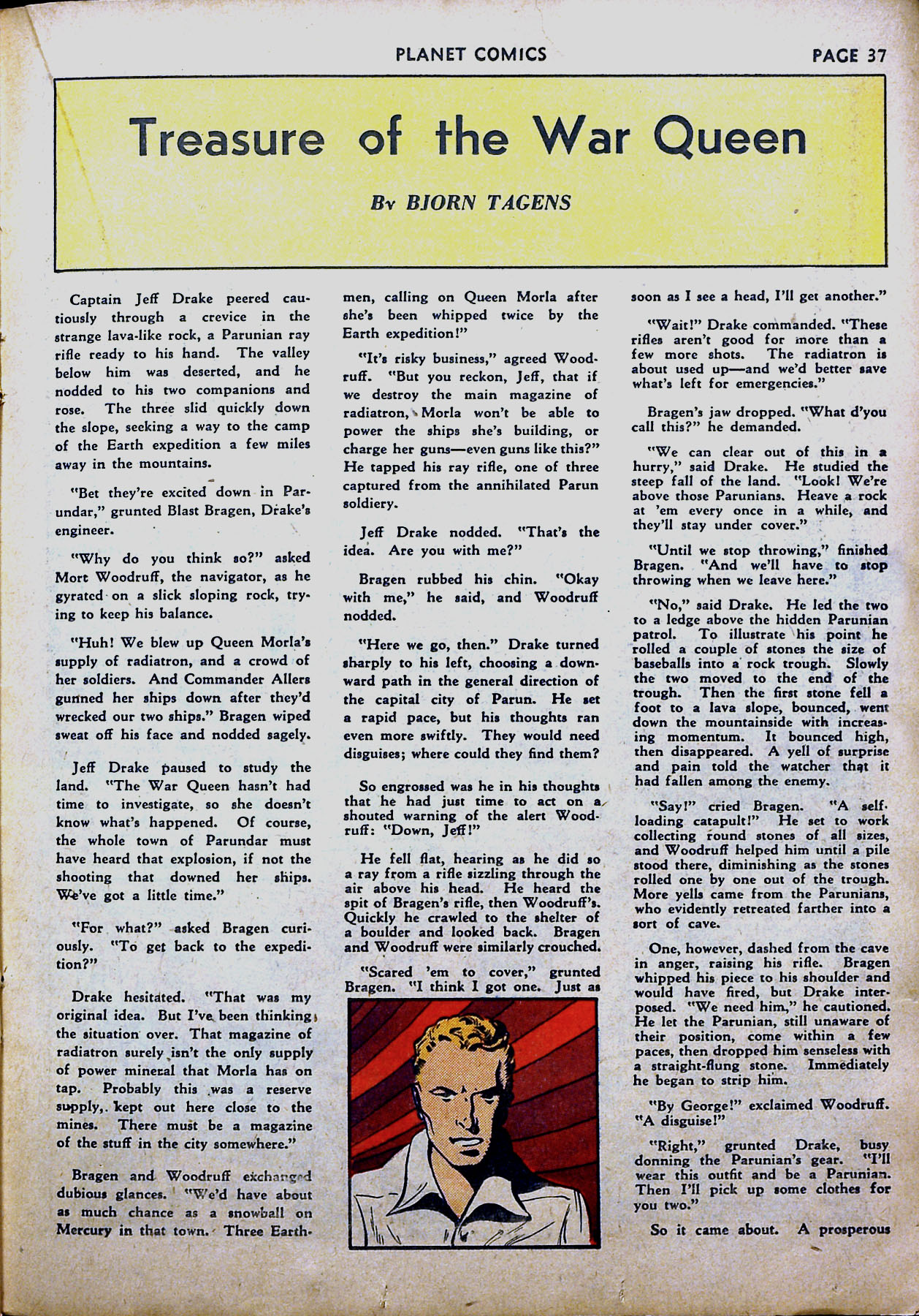 Planet Comics #16 (Fiction House), page 39. Public domain (US).