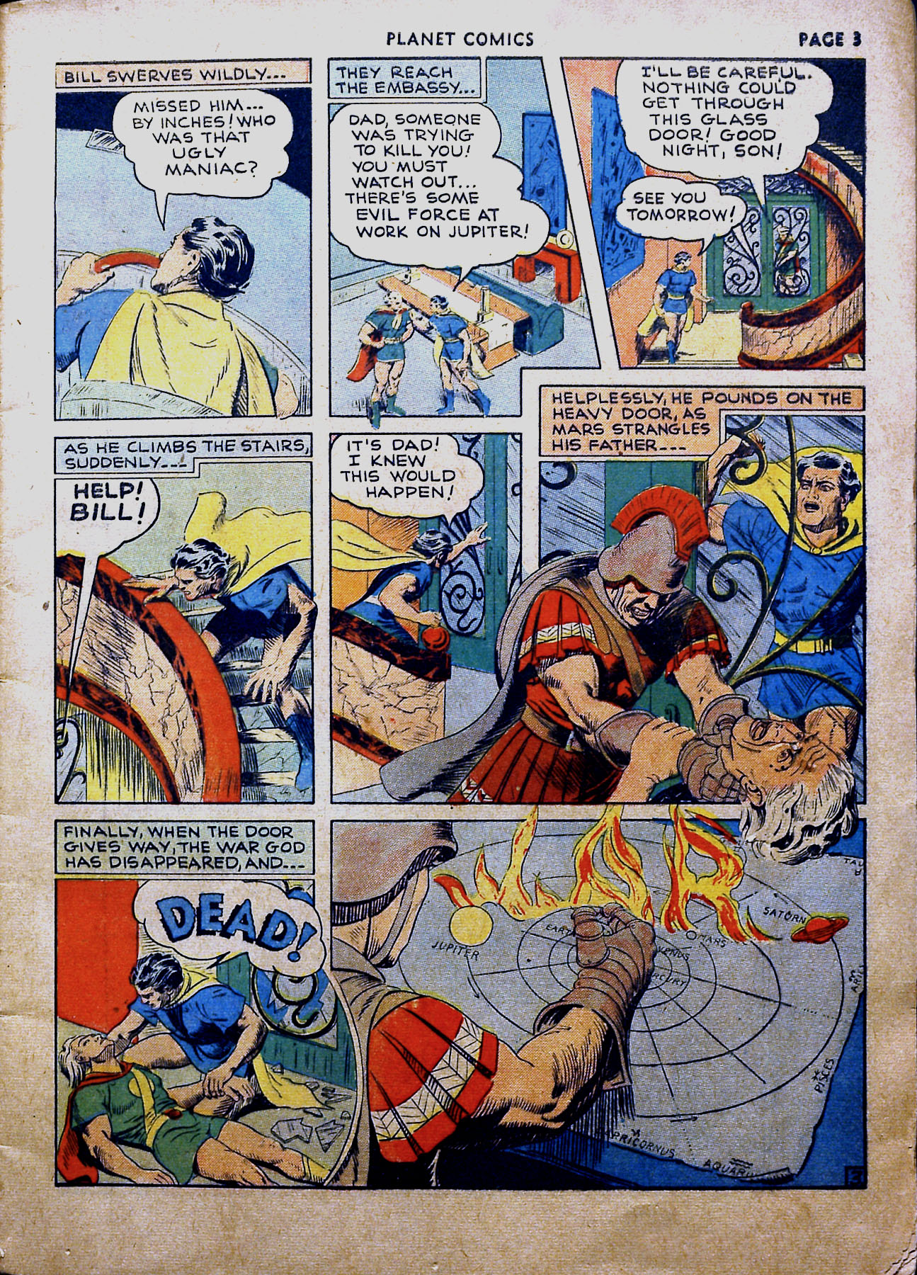 Planet Comics #16 (Fiction House), page 5. Public domain (US).