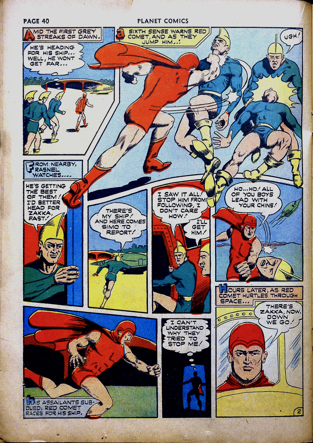 Planet Comics #16 (Fiction House), page 42. Public domain (US).