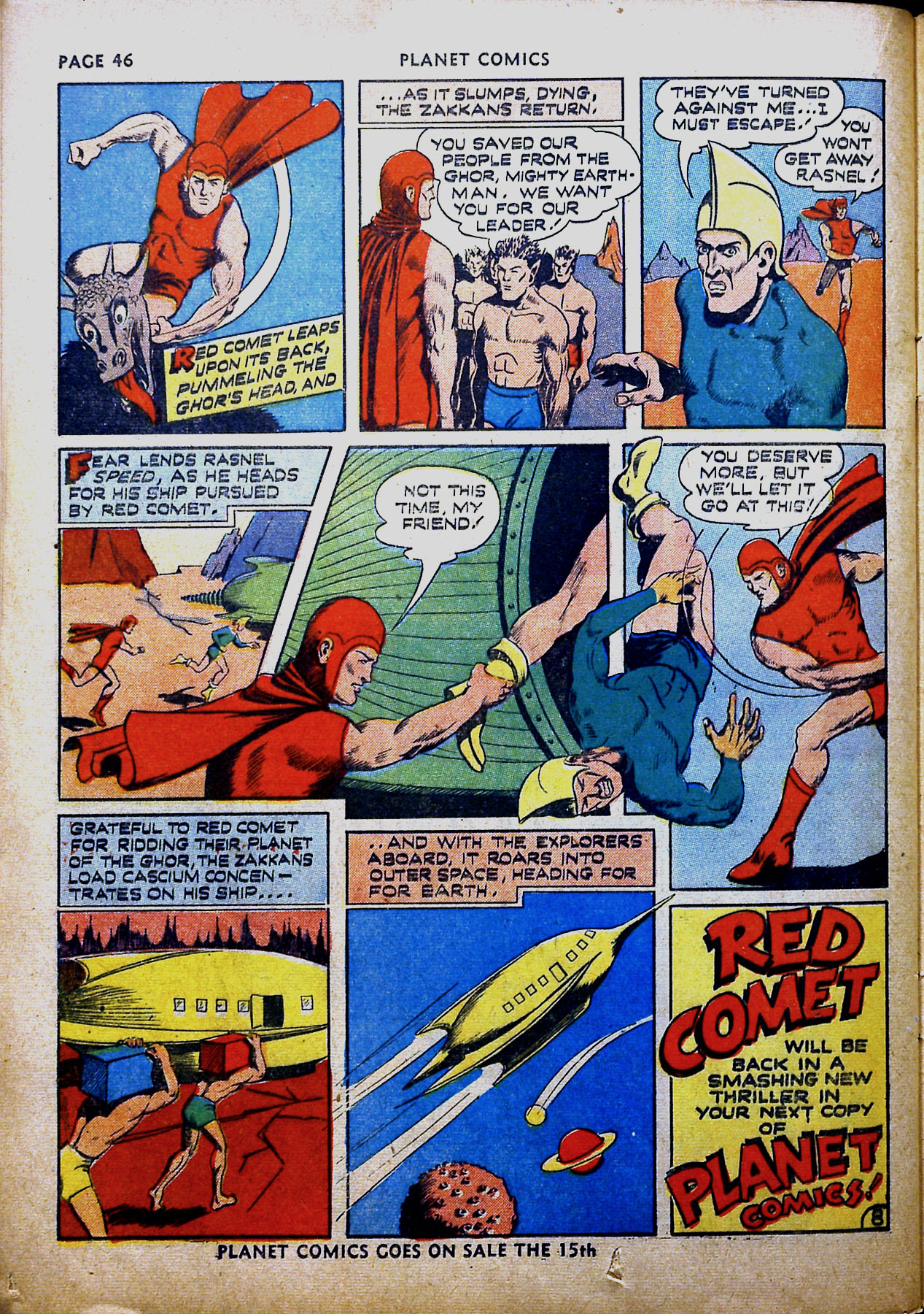 Planet Comics #16 (Fiction House), page 48. Public domain (US).