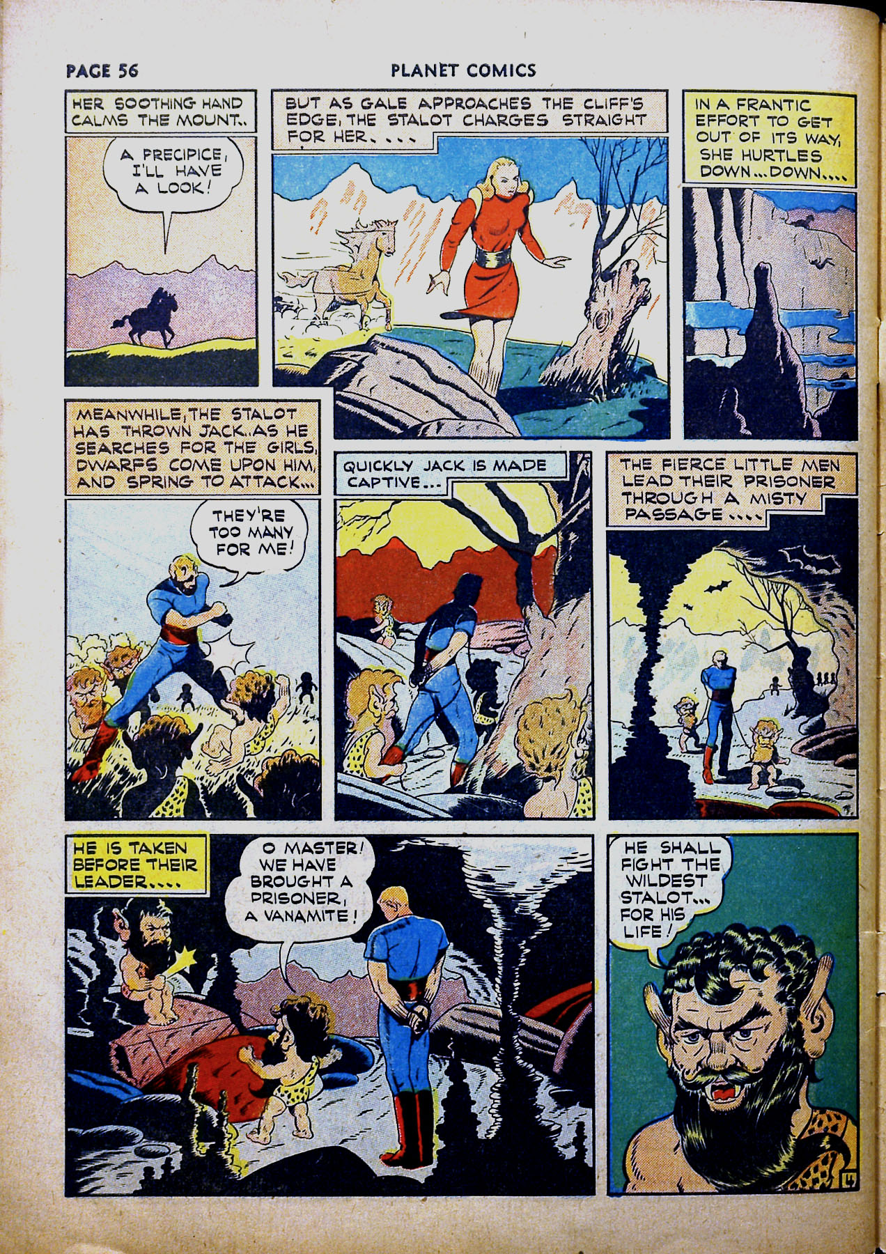 Planet Comics #16 (Fiction House), page 58. Public domain (US).