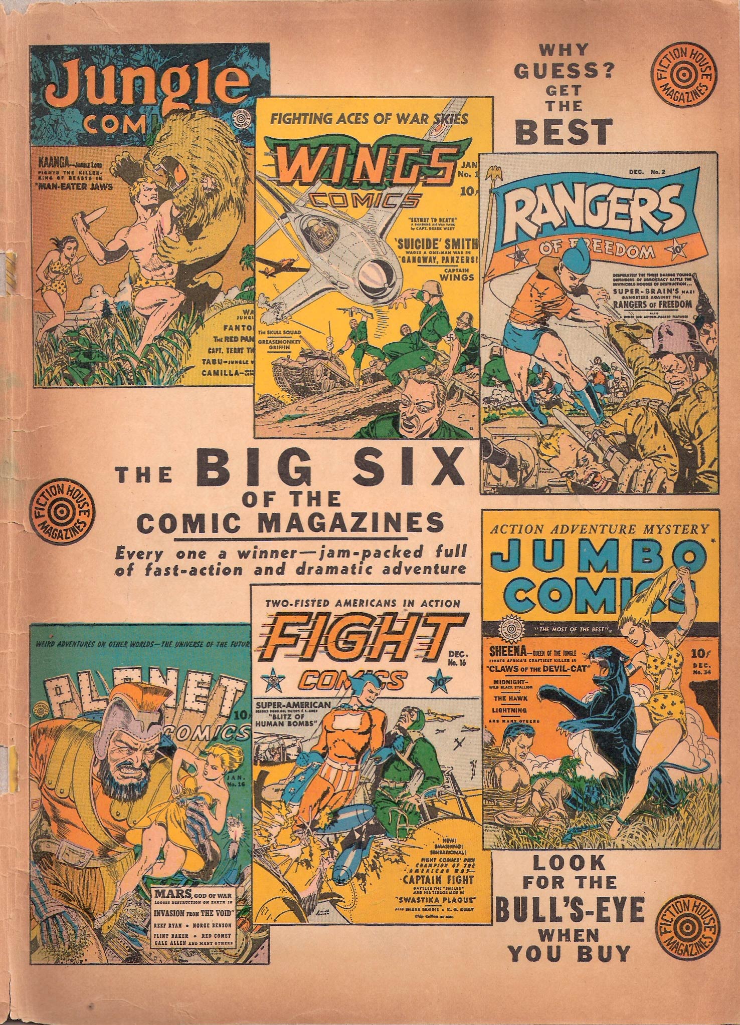 Planet Comics #16 (Fiction House), page 67. Public domain (US).