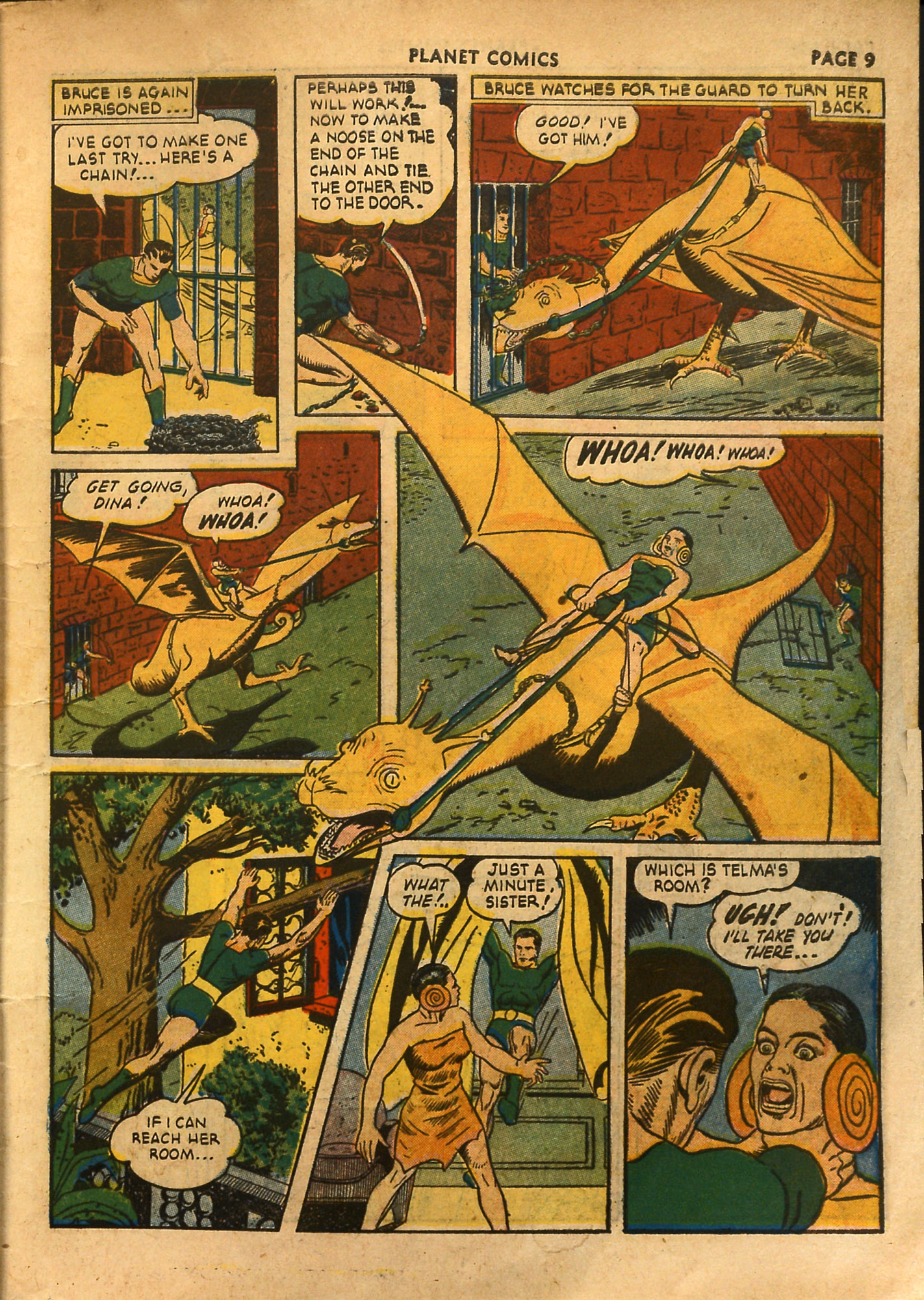 Planet Comics #18 (Fiction House), page 11. Public domain (US).