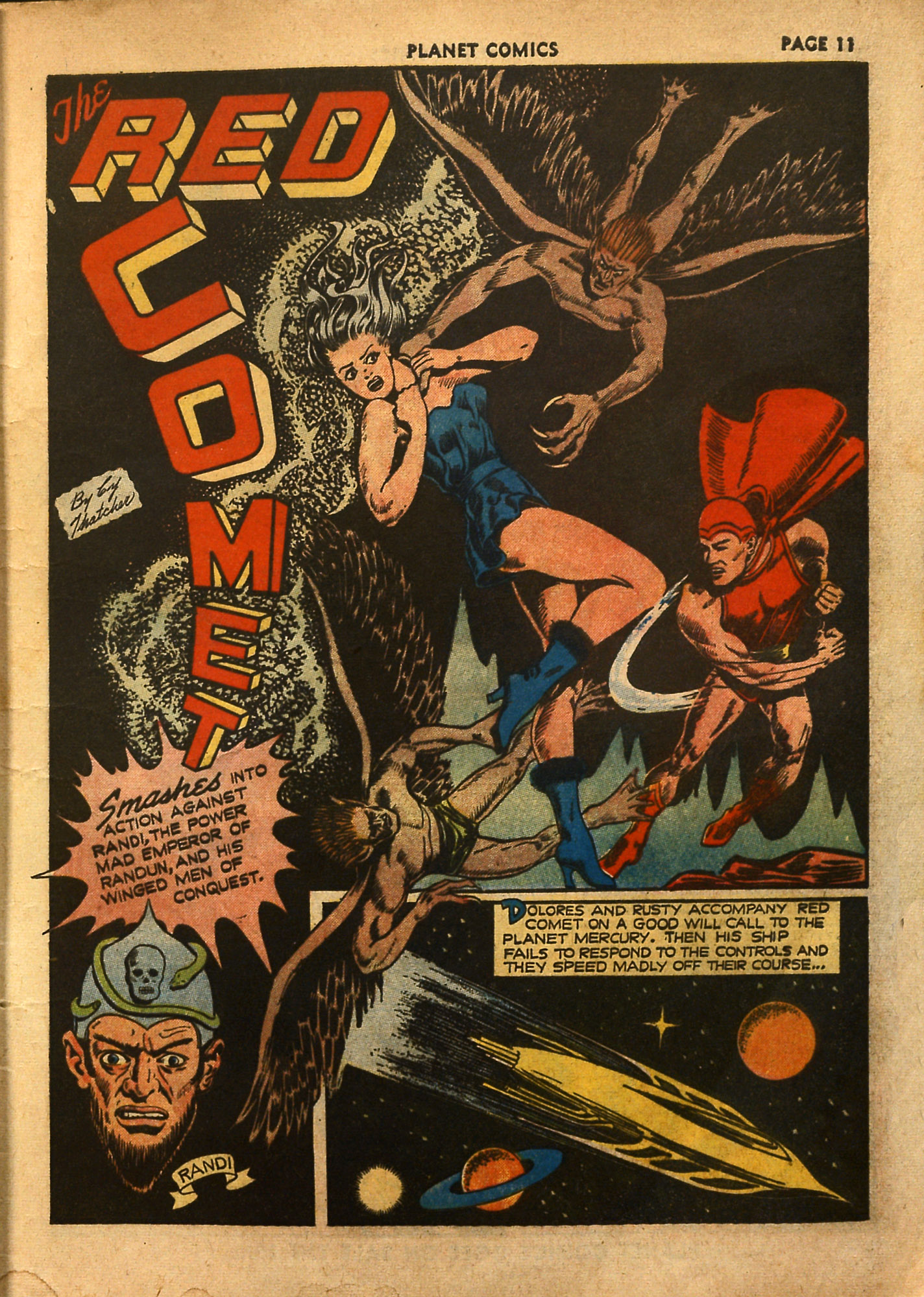 Planet Comics #18 (Fiction House), page 13. Public domain (US).