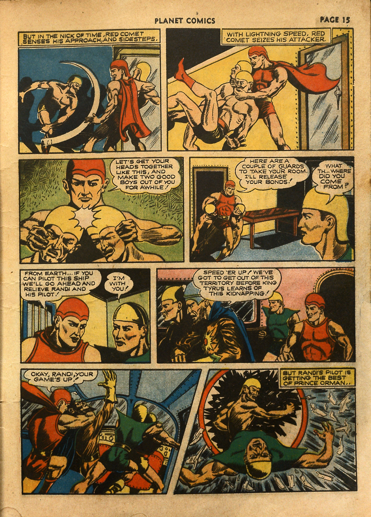 Planet Comics #18 (Fiction House), page 17. Public domain (US).