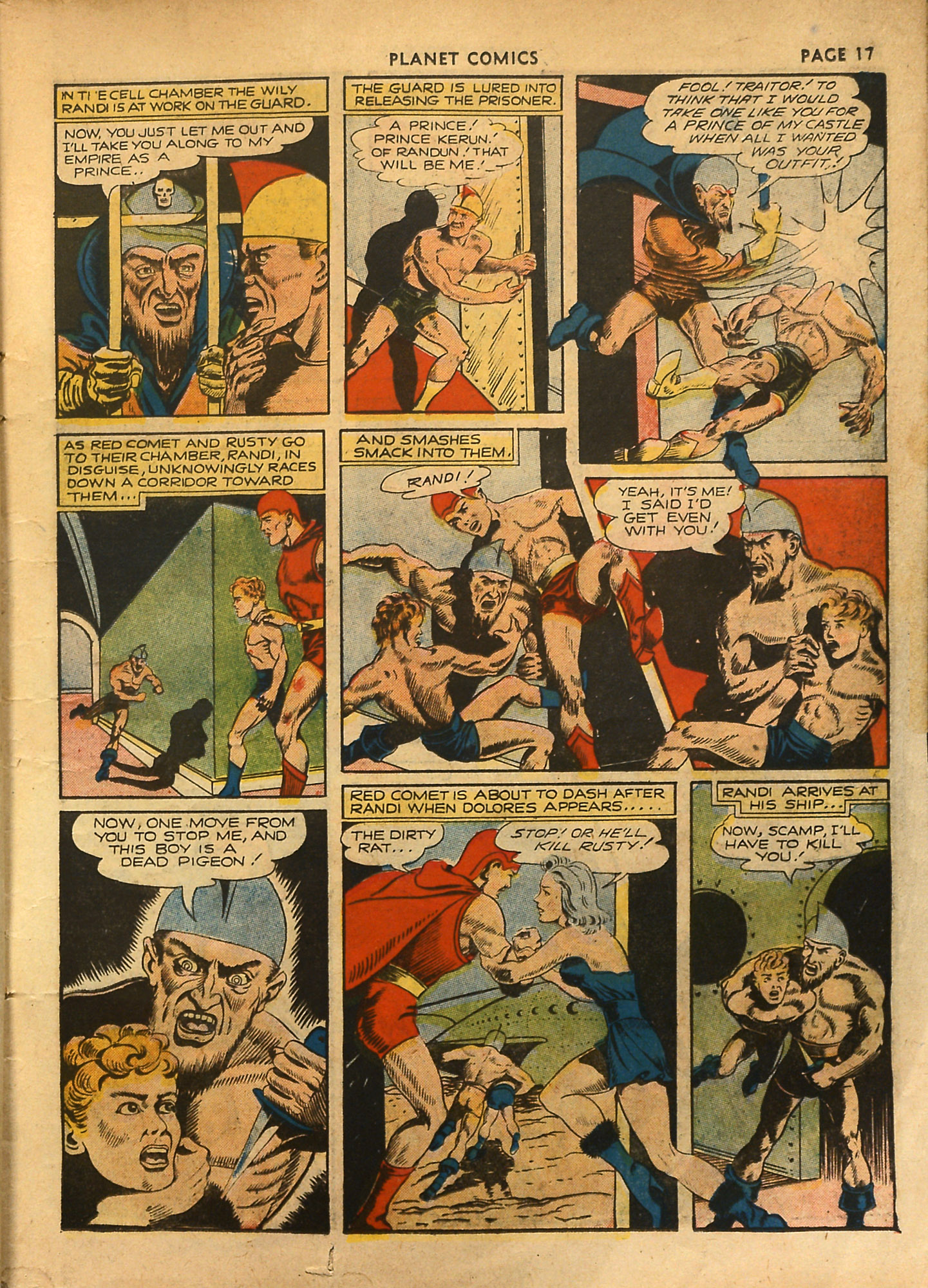 Planet Comics #18 (Fiction House), page 19. Public domain (US).