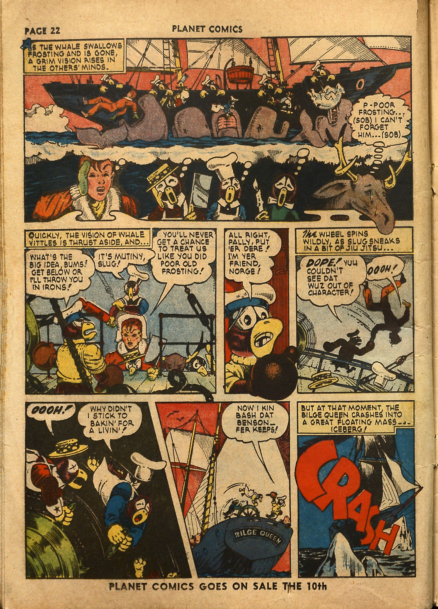Planet Comics #18 (Fiction House), page 24. Public domain (US).