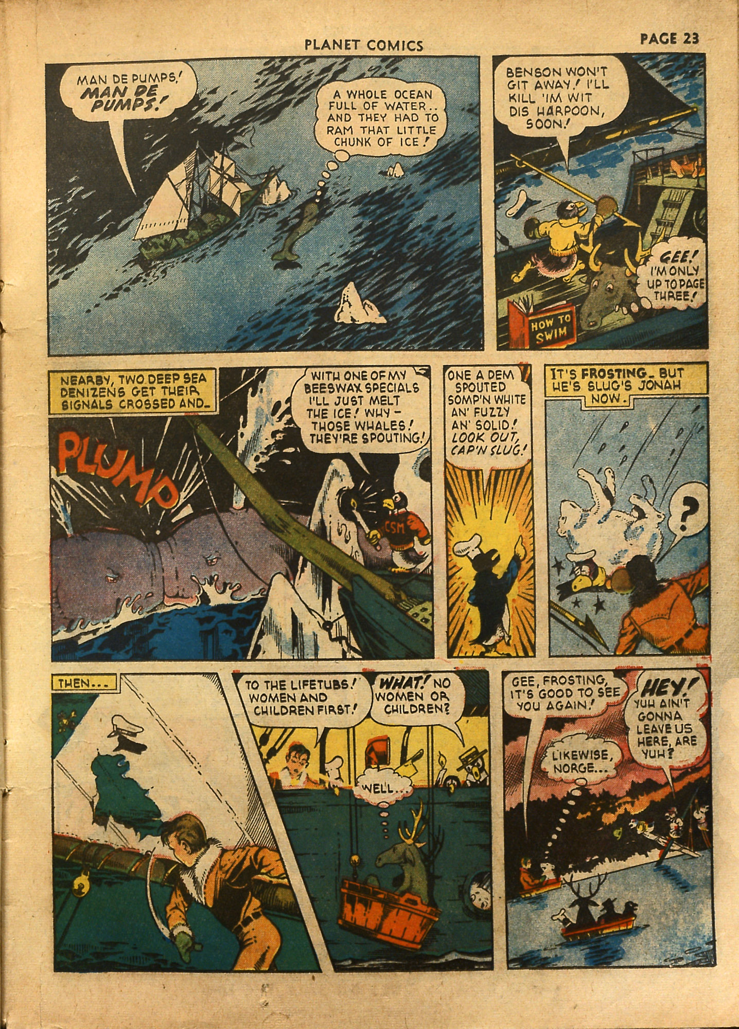Planet Comics #18 (Fiction House), page 25. Public domain (US).
